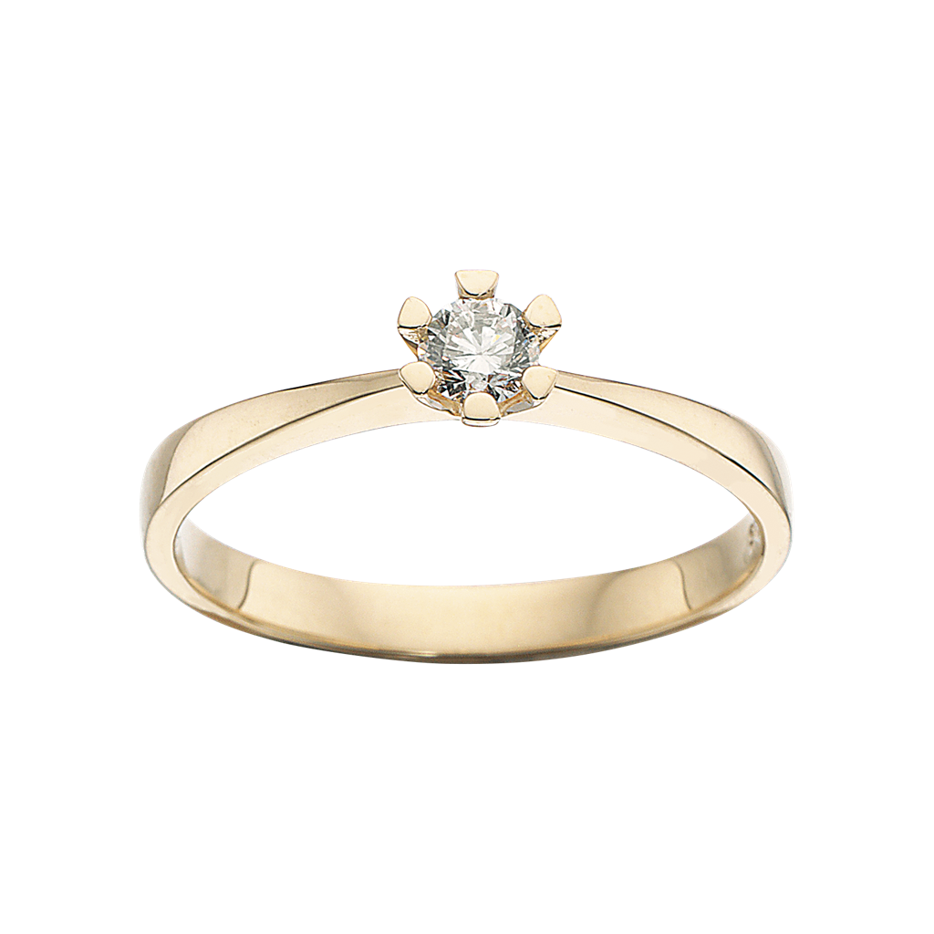 Scrouples Ring Vida Guld Ring Med Diamant 15ct 7813 - Scrouples Fingerringe  - 1233690184623