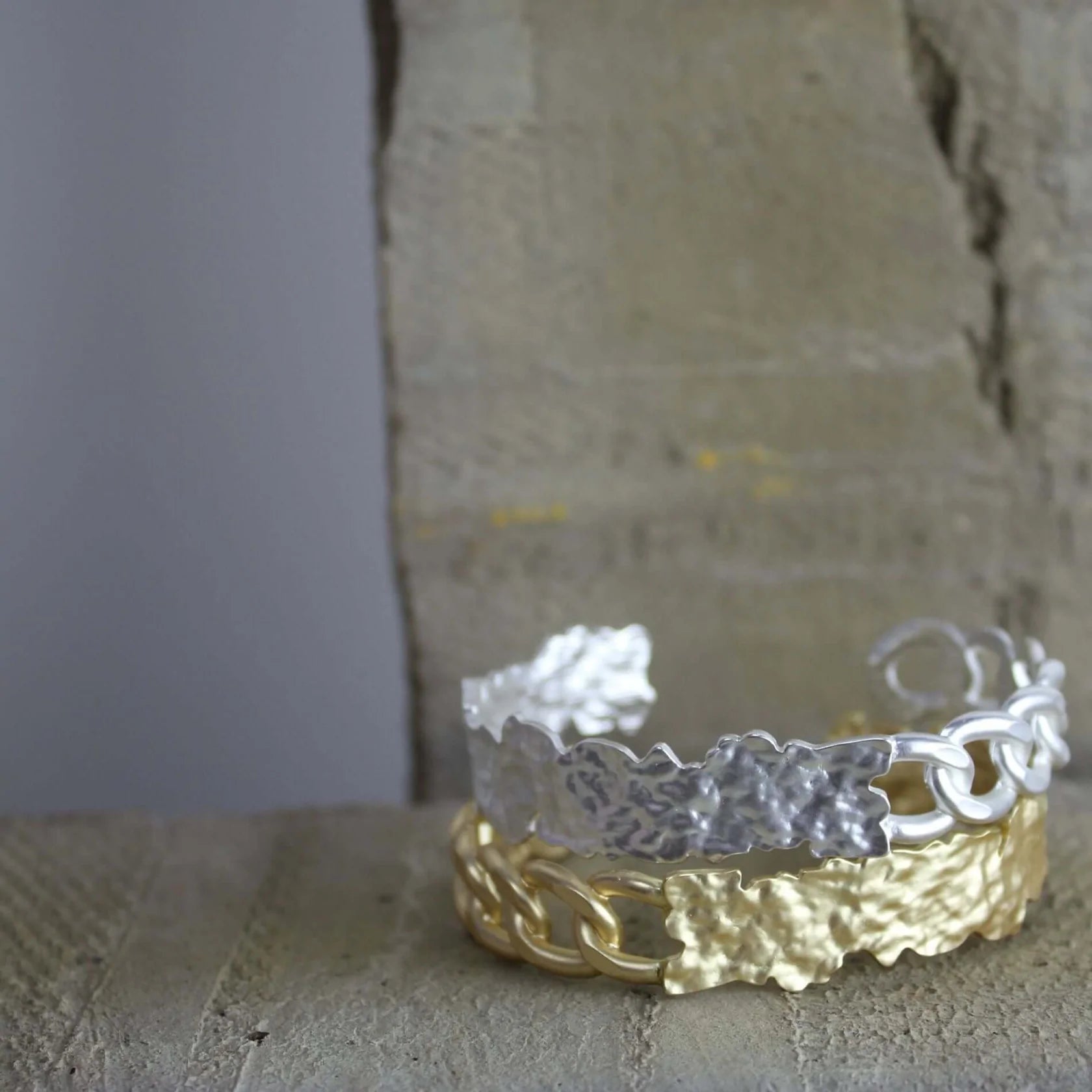 Chunky Armbånd Sølv Guld Belægning Dansk Copenhagen Guld - Armbånd