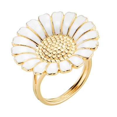 Lund Marguerit Ring Forgyldt Sølv - Fingerringe
