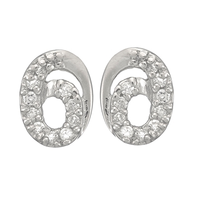 Ørestikker Sølv Med Zirkonia - Ørestikkere