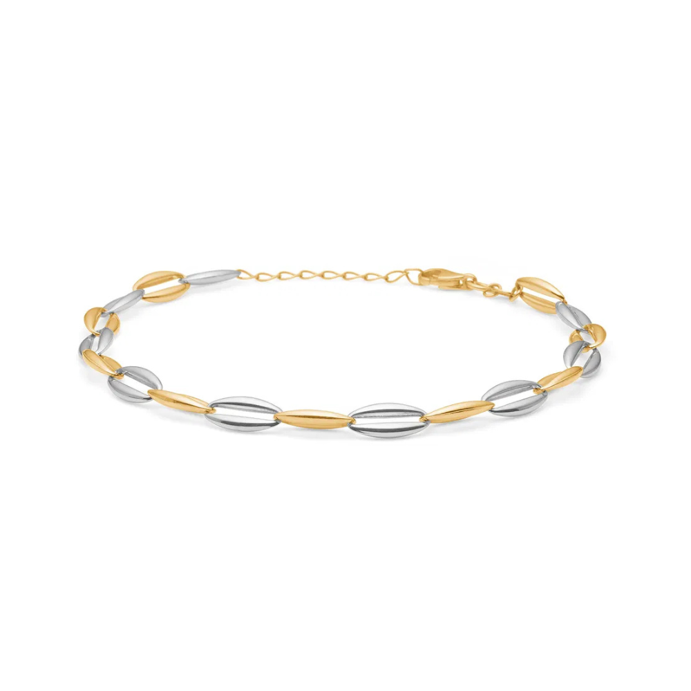 Hvid Mads Karat Guld Guld Armbånd 3350503 - Mads Z Armbånd
