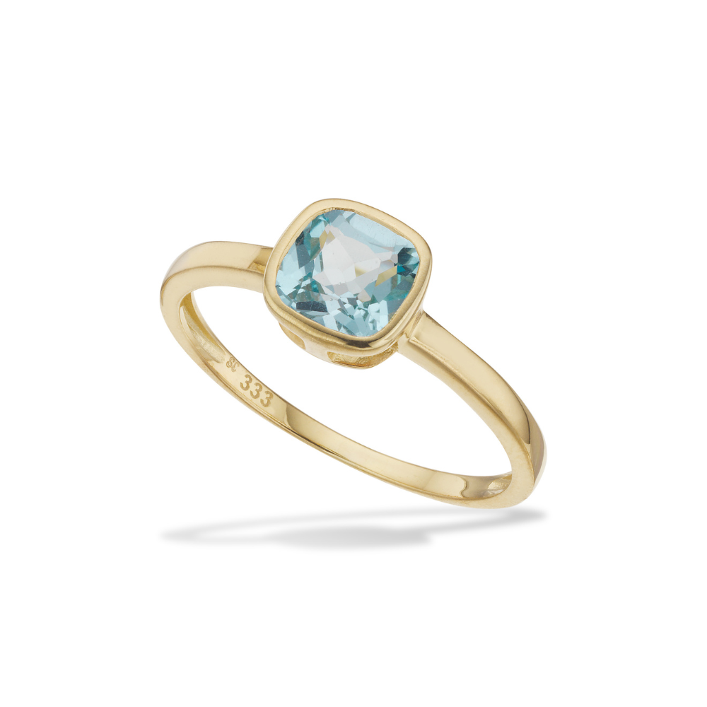 Scrouples Karat Guld Ring Med Sten Topas 715023 - Scrouples Fingerringe