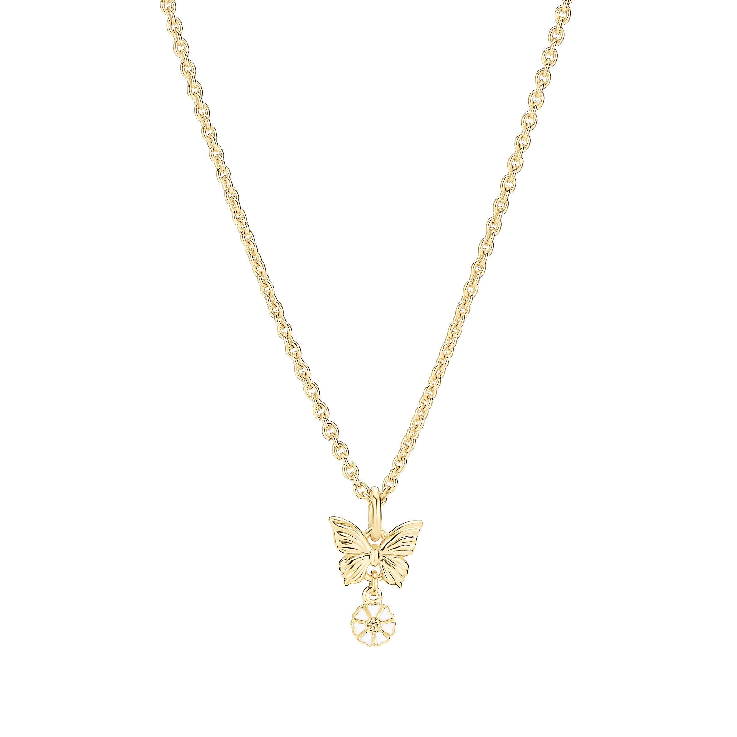 Lund Copenhagen Sommerfugl Marguerit Halskæde 9025101 - Lund Halskæder