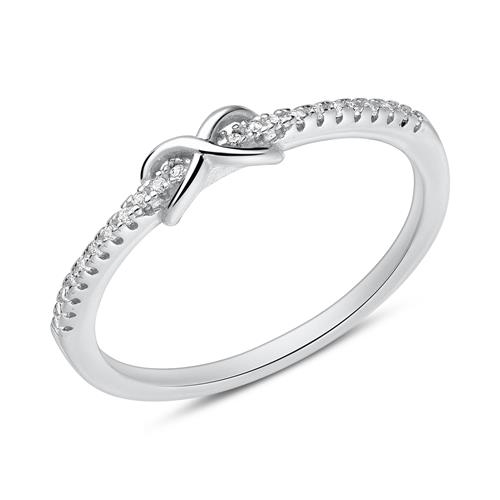 Infinity Ring Sølv Med Zirkoniasten - Fingerringe