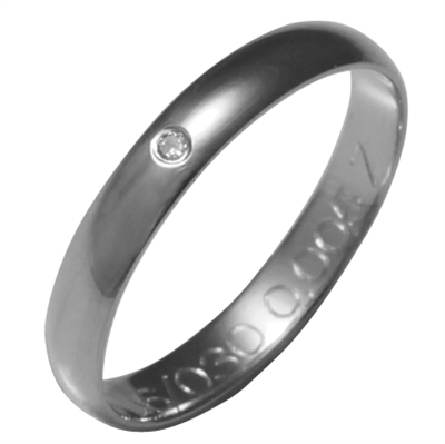 Hvid Vielsesring Guld - Vielsesringe
