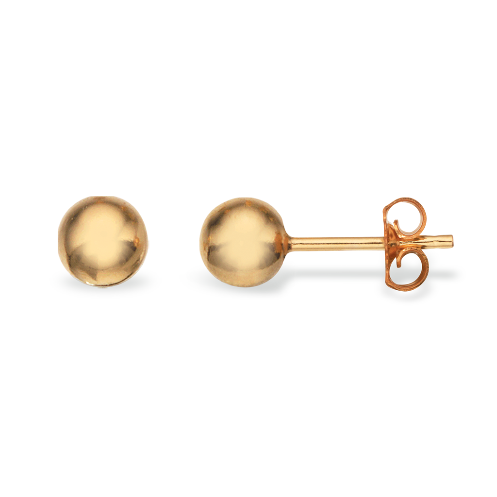 Scrouples Karat Guld Kugle ørestikker 7mm 9393 - Scrouples Øreringe  - 1233690155364