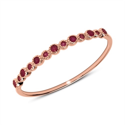 Rosa Ring Guld Med Rubin - Fingerringe
