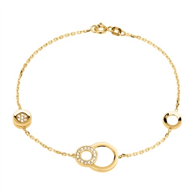 Armbånd Guld Med Zirkoniasten - Armbånd