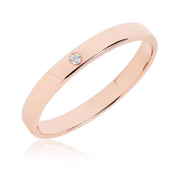 Rosa Bartoli Classic Vielsesring Guld - Vielsesringe