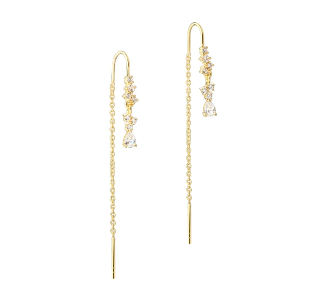 Aqua Dulce Aura Øretråd - Aqua Dulce Øreringe  - 5740013862169