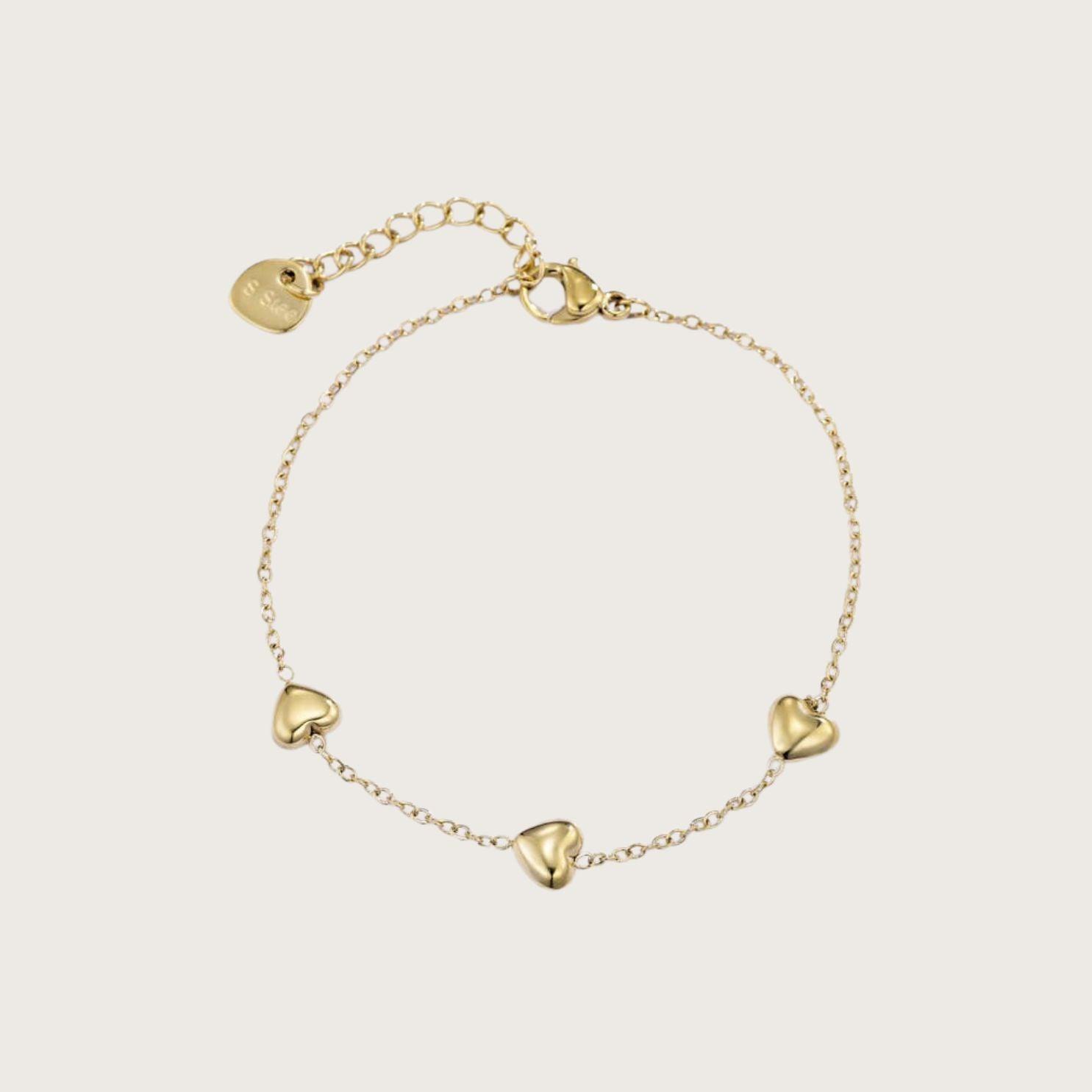 Aurore Hjertearmbånd Guld - Chant Du Matin Armbånd