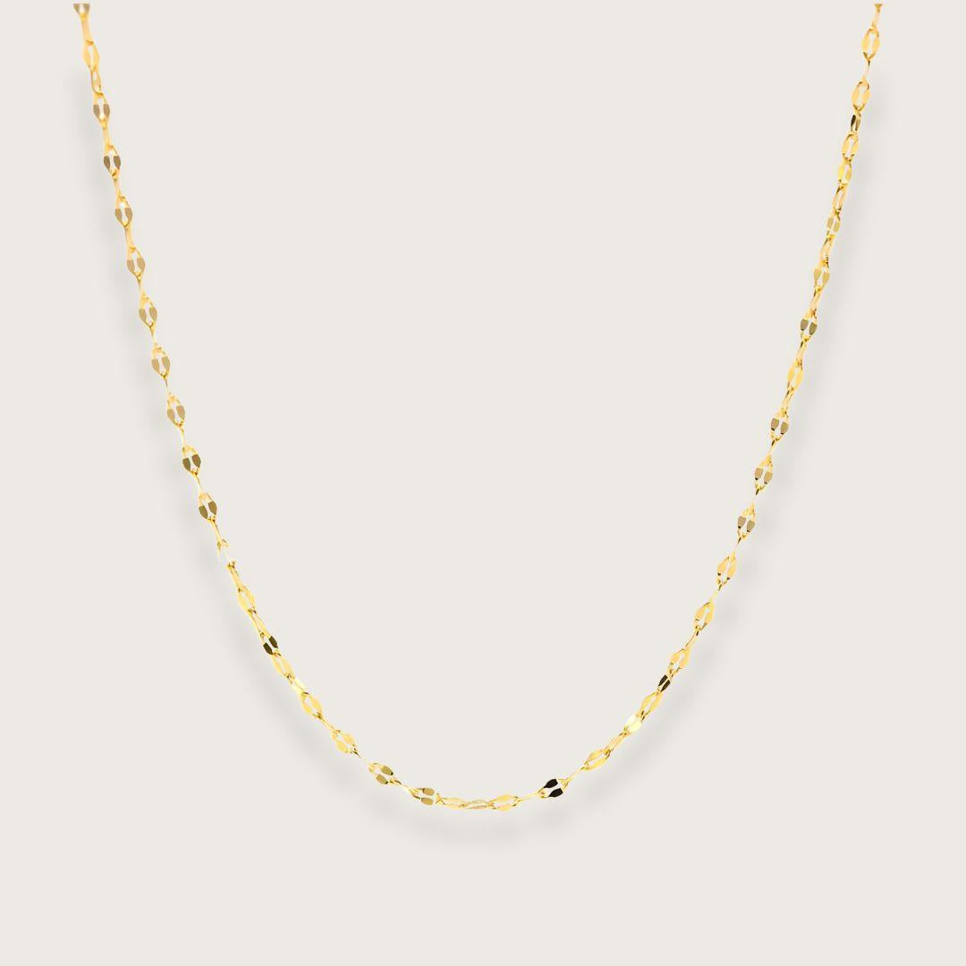 Ava Lip Chain Halskæde Guldbelagt - Chant Du Matin Halskæder