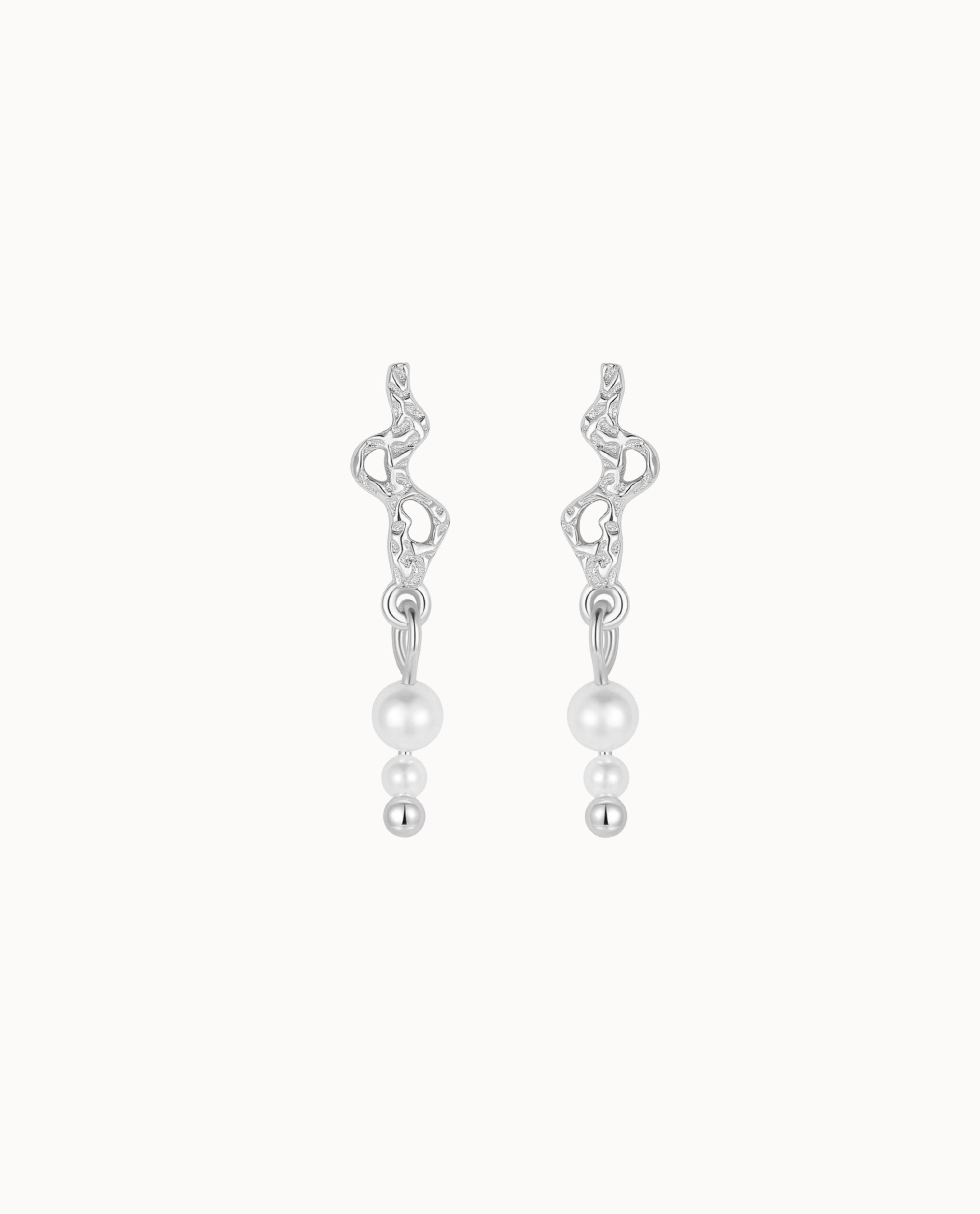 Avisa Earrings Sølv - Nava Copenhagen Øreringe  - 05715461004324
