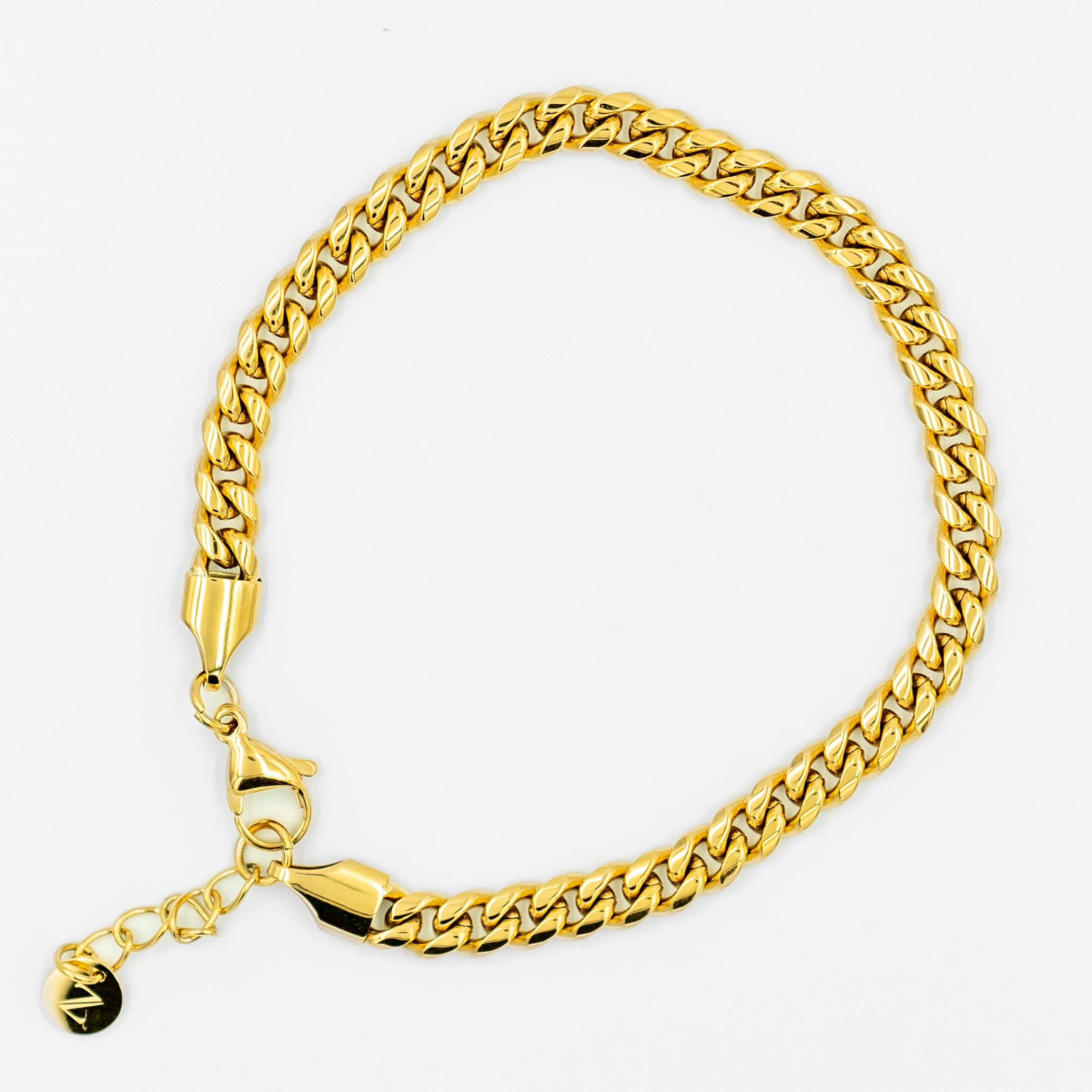 Guld Cubano Cuban Armbånd 5mm Belagt - Zarge Jewelry Armbånd