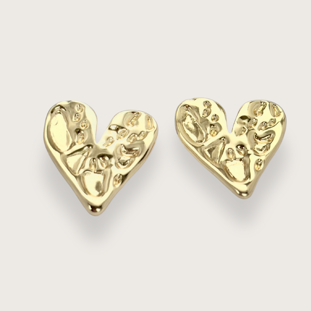 Clo Hjerterørering Guldfarvet - Chant Du Matin Øreringe