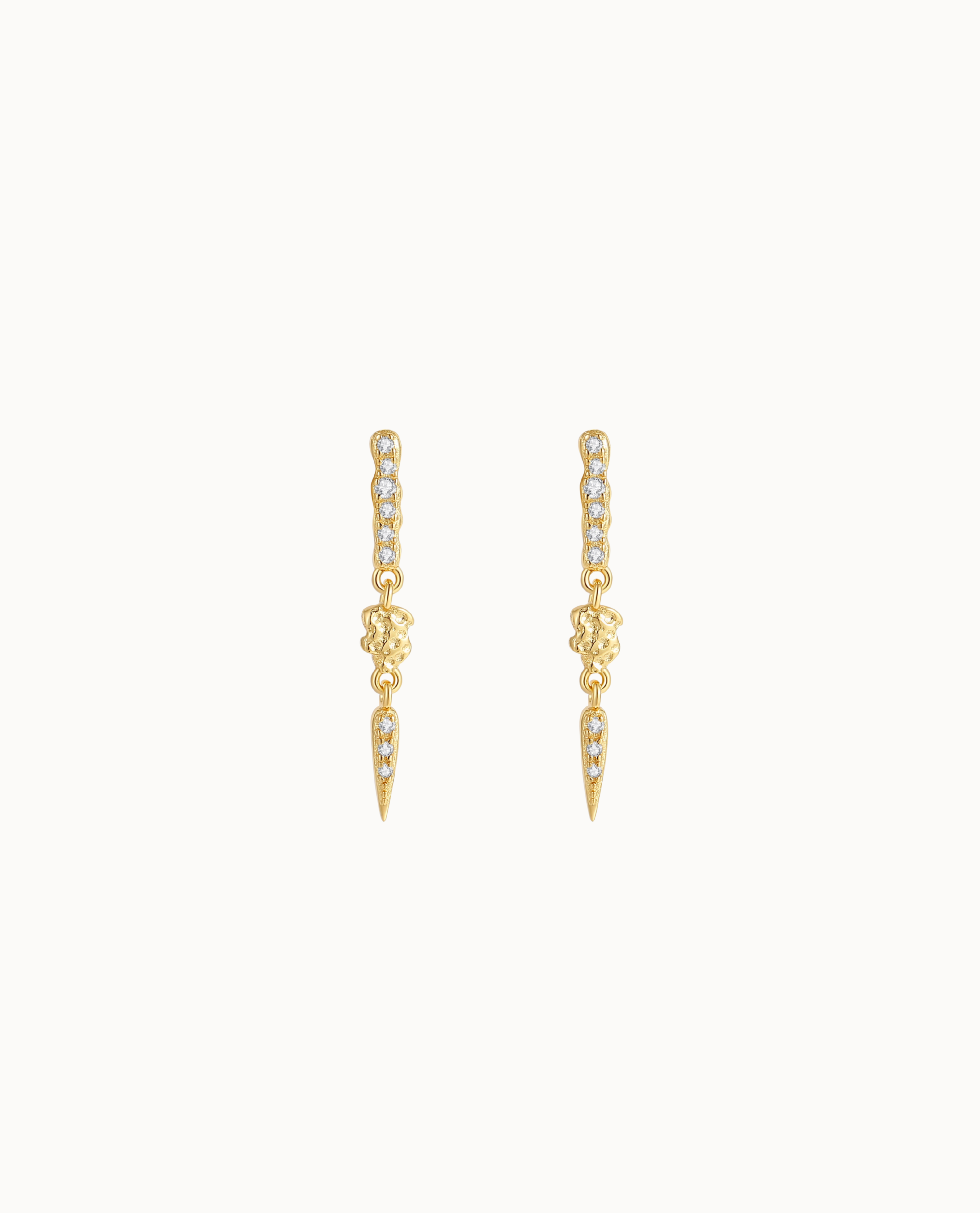 Cleopatra Earrings Forgyldt - Nava Copenhagen Øreringe  - 5715461009626