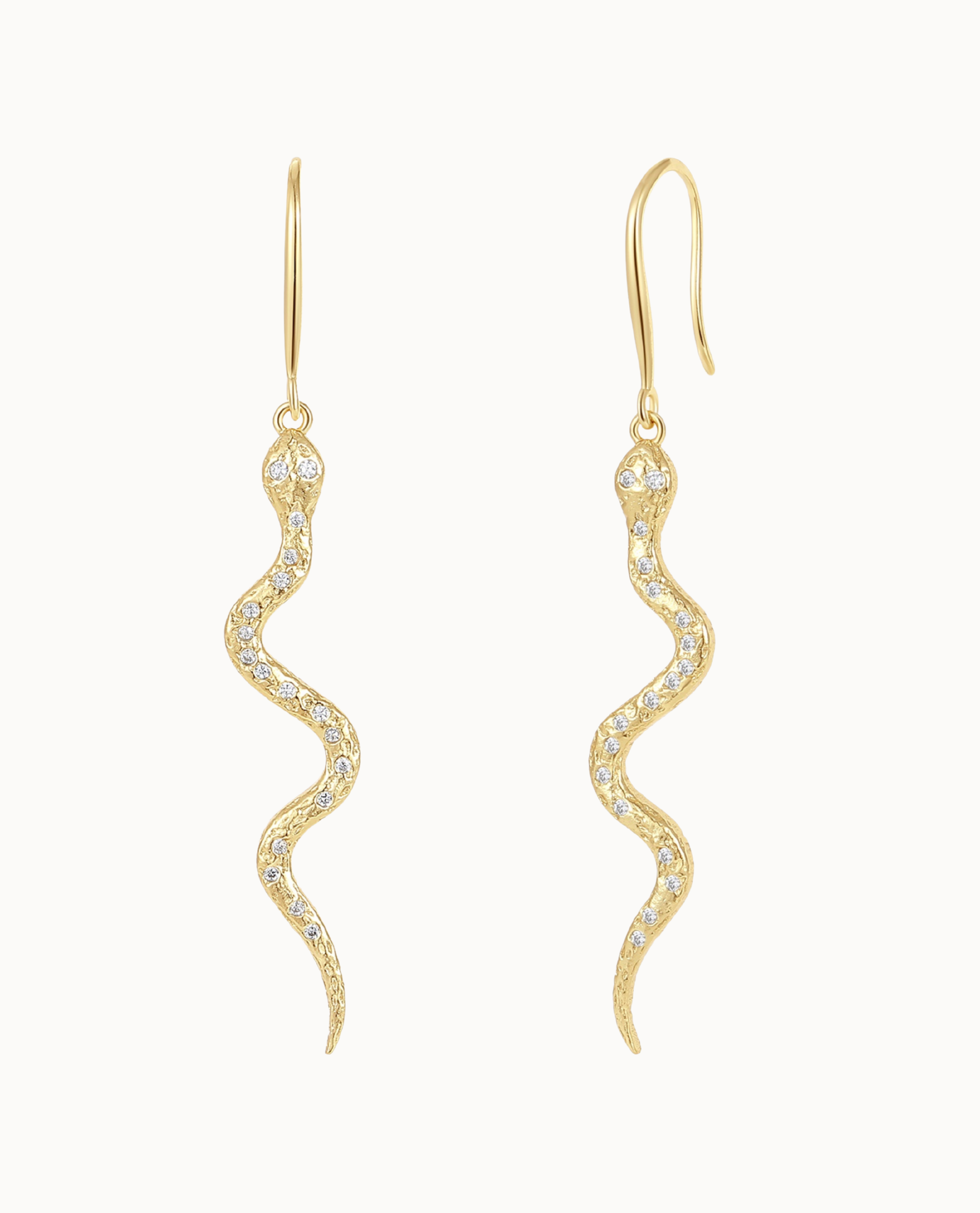 Cobra Earrings Forgyldt - Nava Copenhagen Øreringe  - 5715461008308