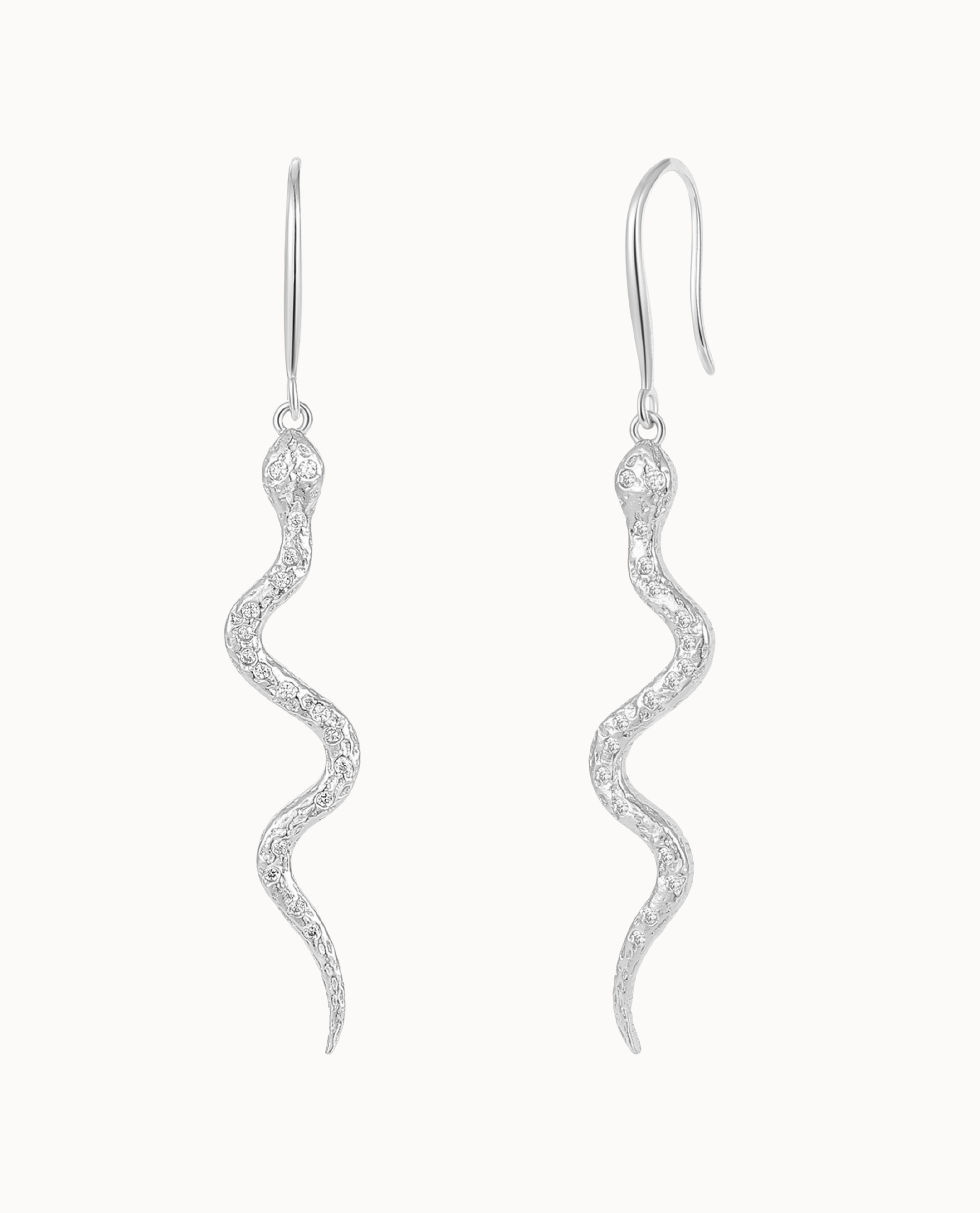 Cobra Earrings Sølv - Nava Copenhagen Øreringe  - 5715461008315
