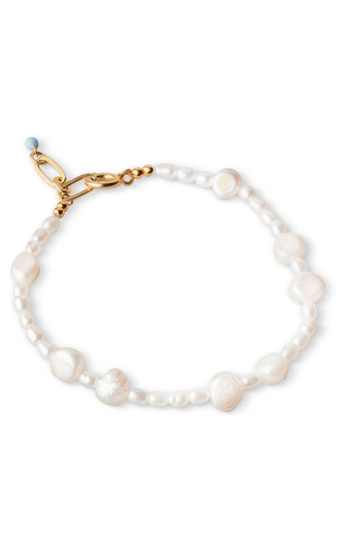 Guld Colour Enamel Copenhagen Armbånd Pearlie Gold Colour - Armbånd  - 5714274016852