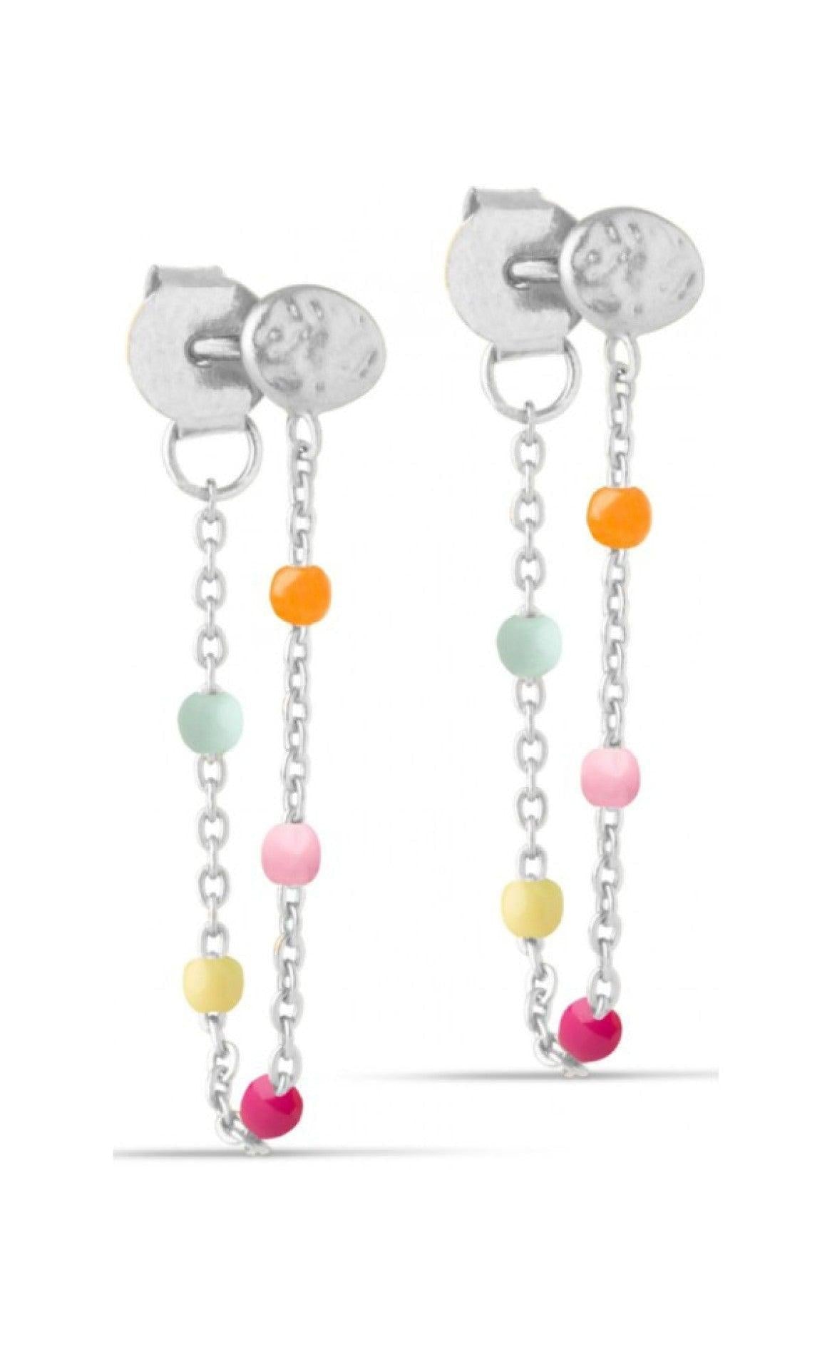 Enamel Copenhagen Lola Rainbow Silver Colour - Øreringe  - 5714274020712