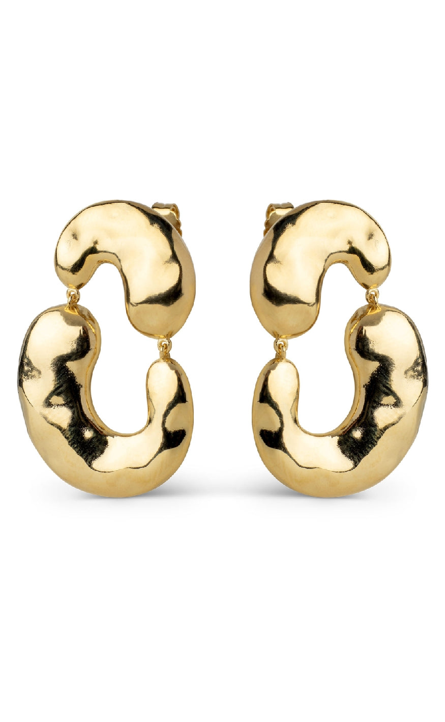 925S/GP Enamel Copenhagen Viona Gold Colour - Øreringe  - 5714274036645