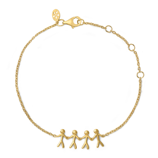 Bybiehl Together Family Forgyldt Armbånd Med Personer 2004 - Bybiehl Armbånd  - 1233690076553