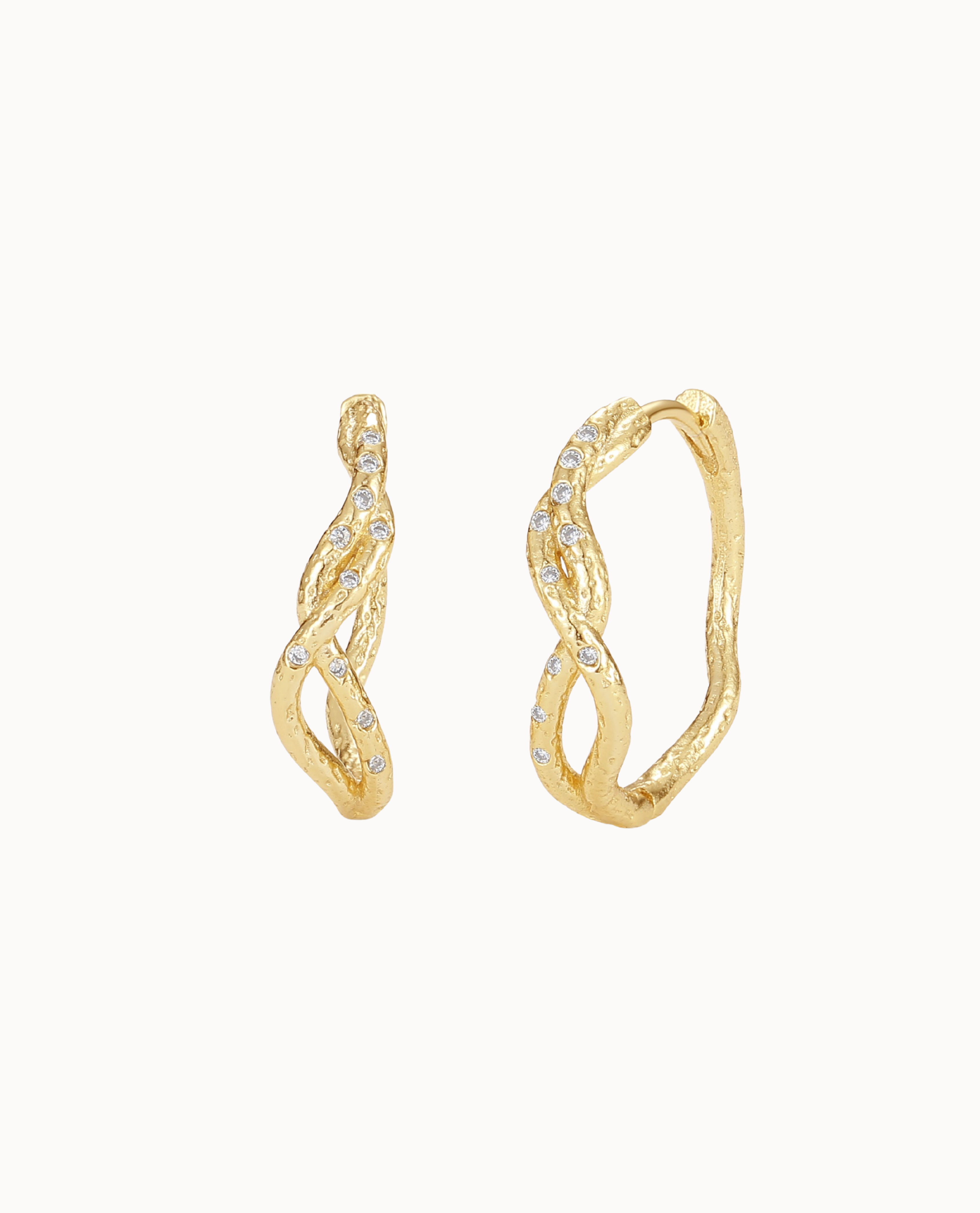 Fang Earrings Forgyldt - Nava Copenhagen Øreringe  - 5715461008803