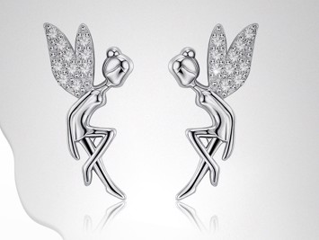 Børne øreringe Den Gode 925 Sølv - Øreringe