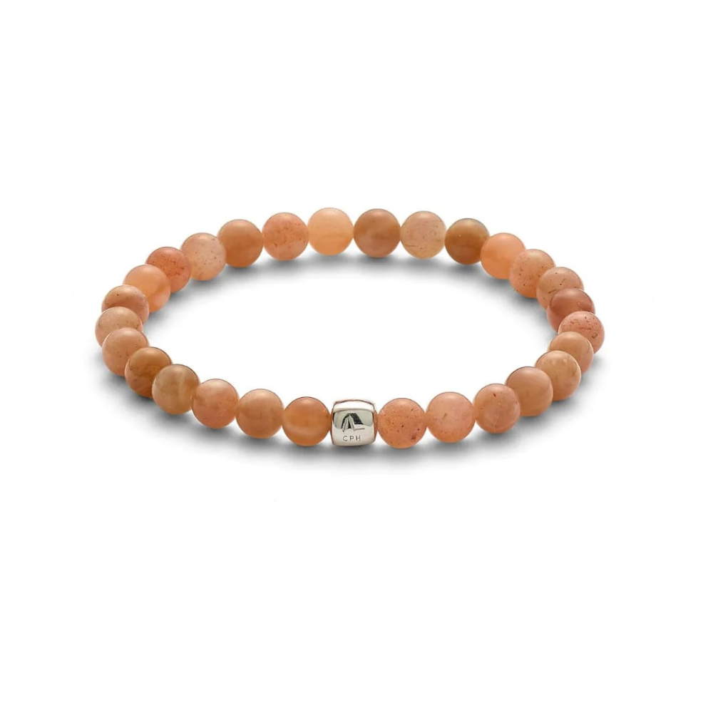 Alexander Lynggaard Armbånd Med Fersken Månesten 6mm C00530 - Armbånd