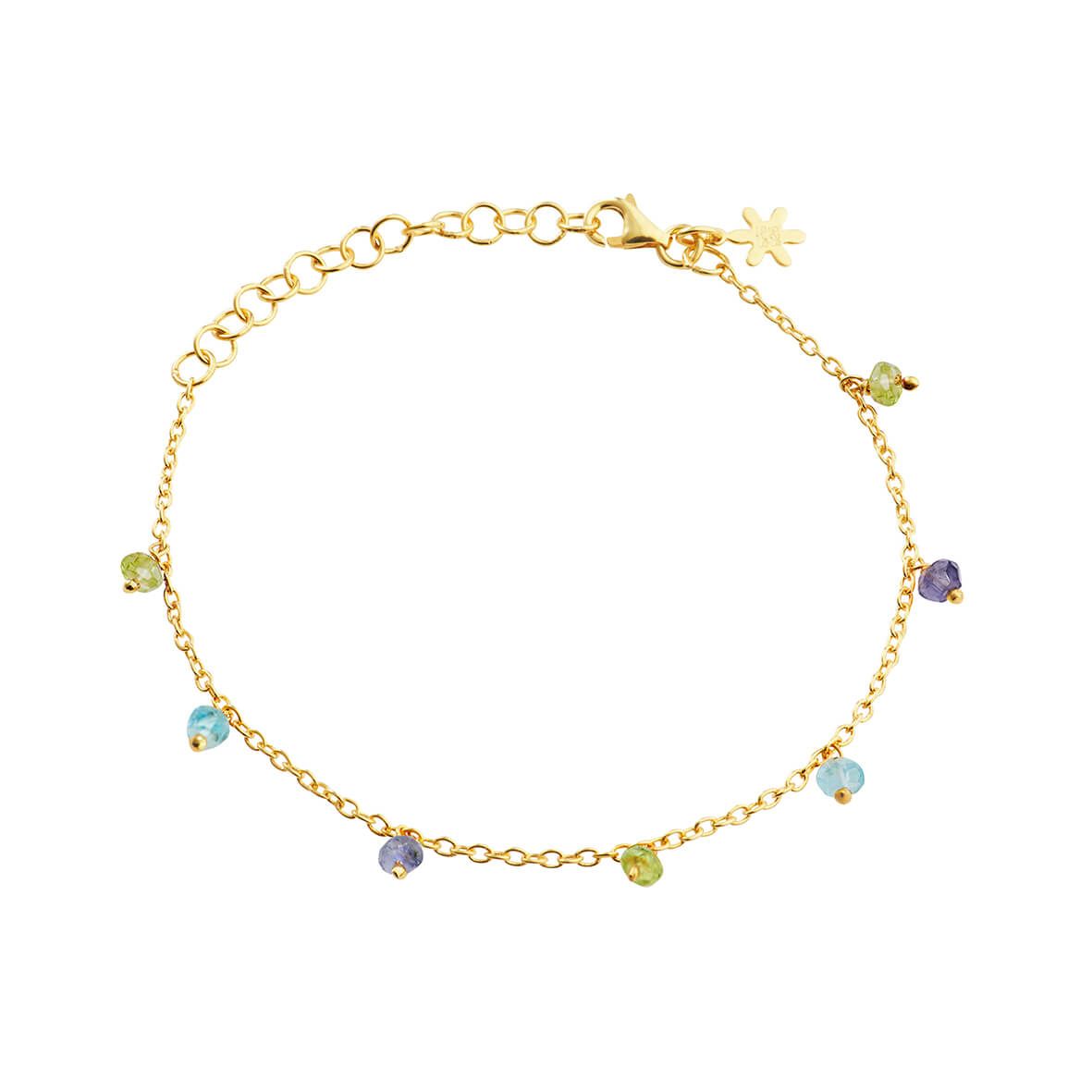 Susanne Friis Bjørner Armbånd Sfb Forgyldt Sølv Armbånd Med ægte Sten 1868 557 - Armbånd  - 1233690149578