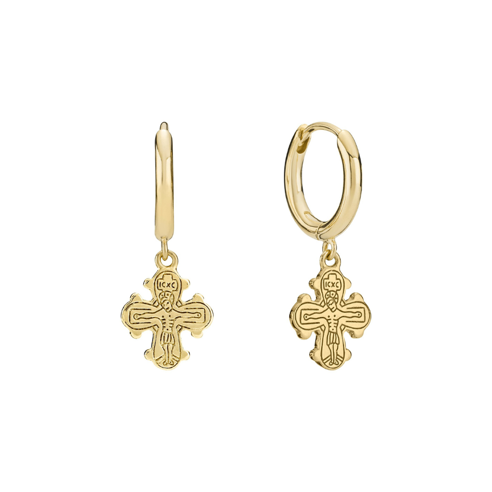 Lund Copenhagen Dagmarkors Creoler Guldbelagt Sølv 9091264 - Lund Øreringe