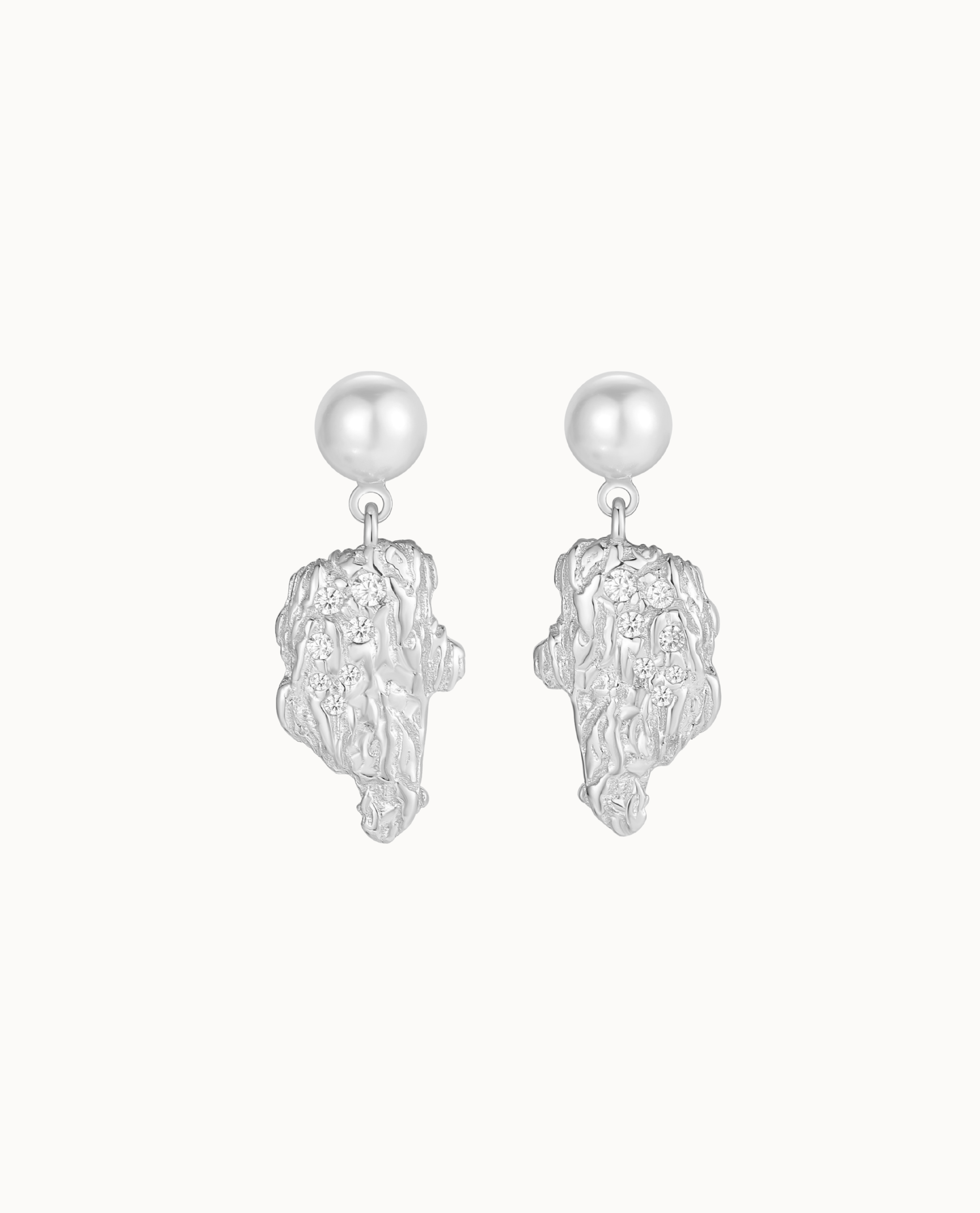Gaia Earrings Sølv - Nava Copenhagen Øreringe  - 05715461006748
