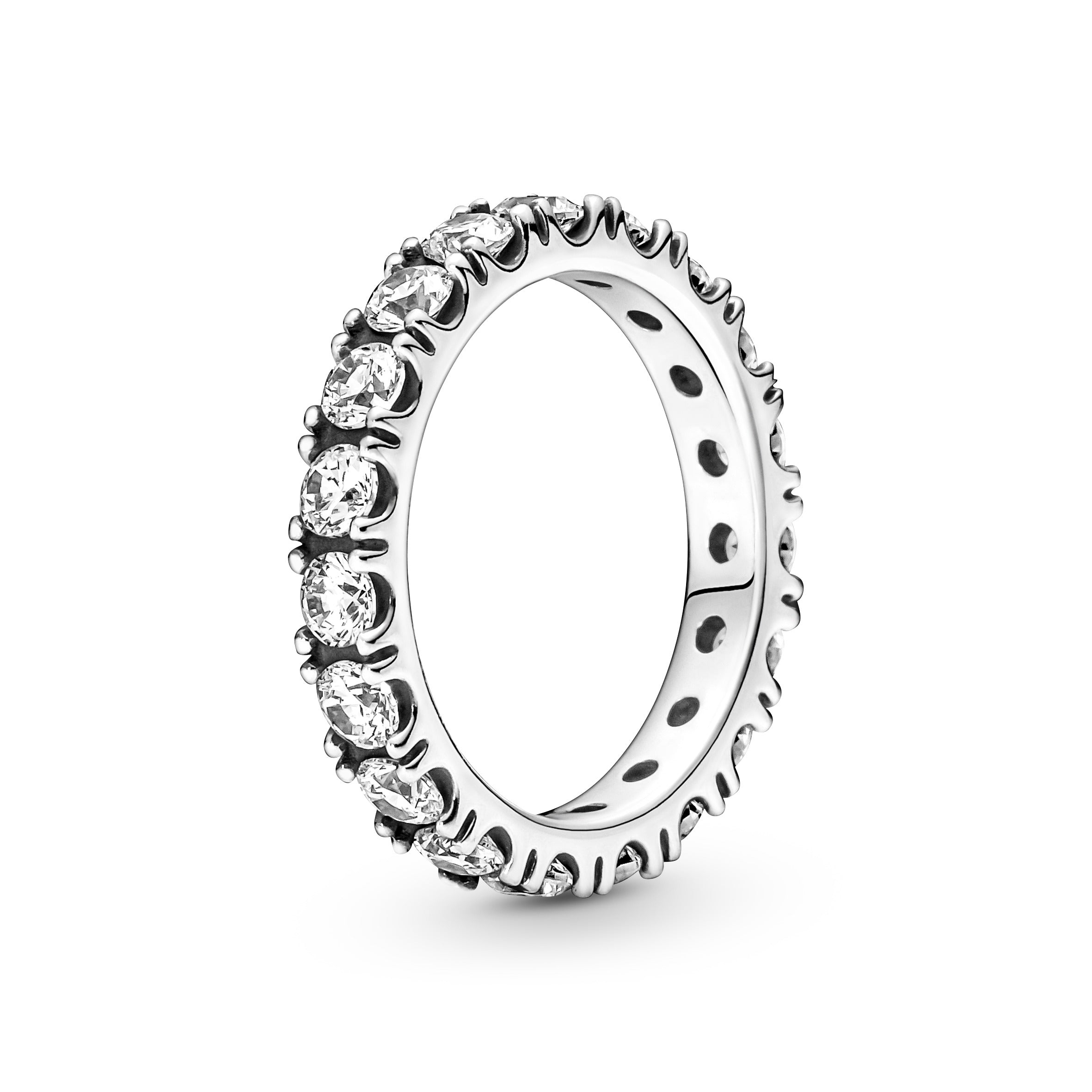 Pandora Eternity Sølv Ring Med Funklende Sten 190050c01 - Pandora Fingerringe  - 1233690155982