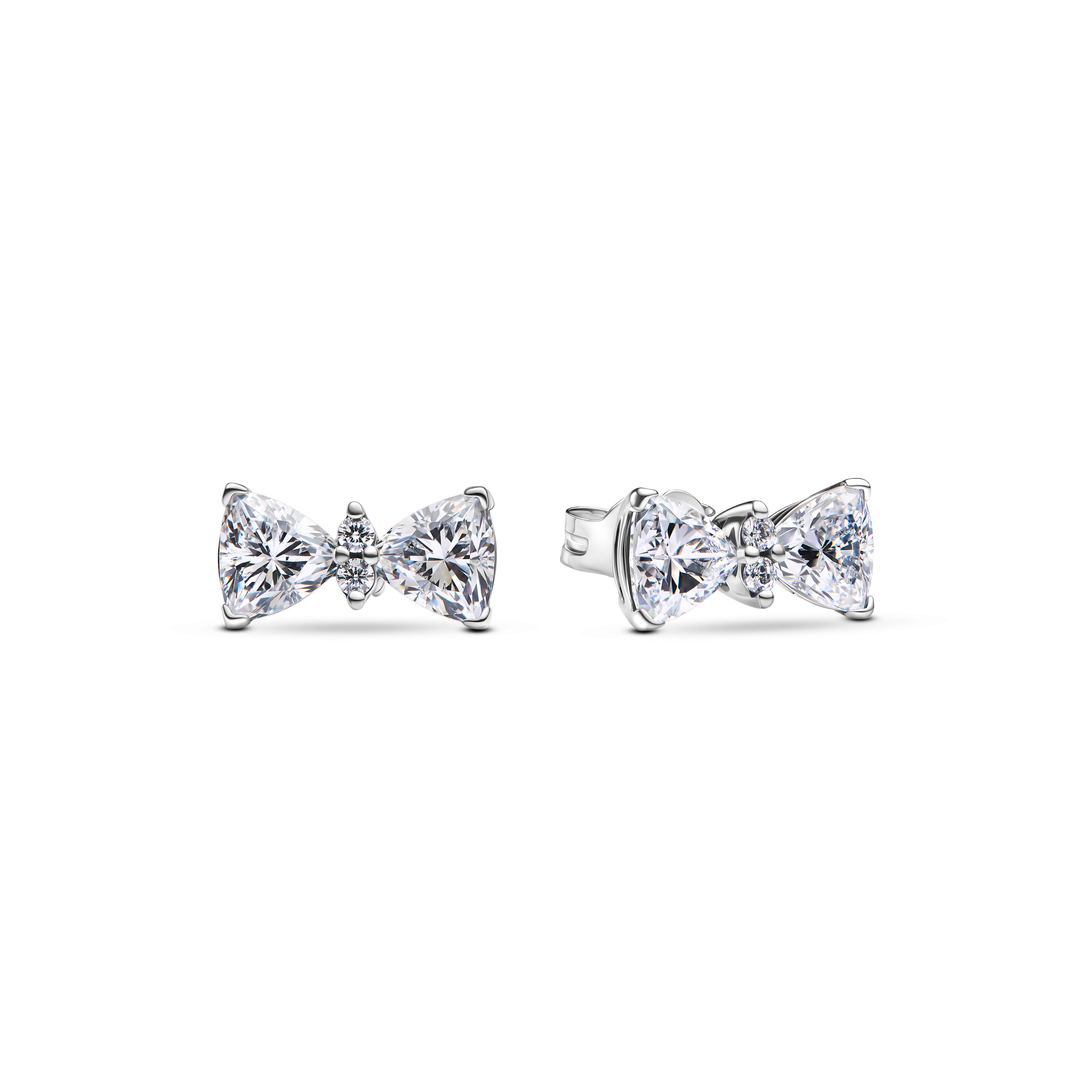 Pandora Funklende Sløjfe ørestikker Sterling Sølv 293506c01 - Pandora Øreringe