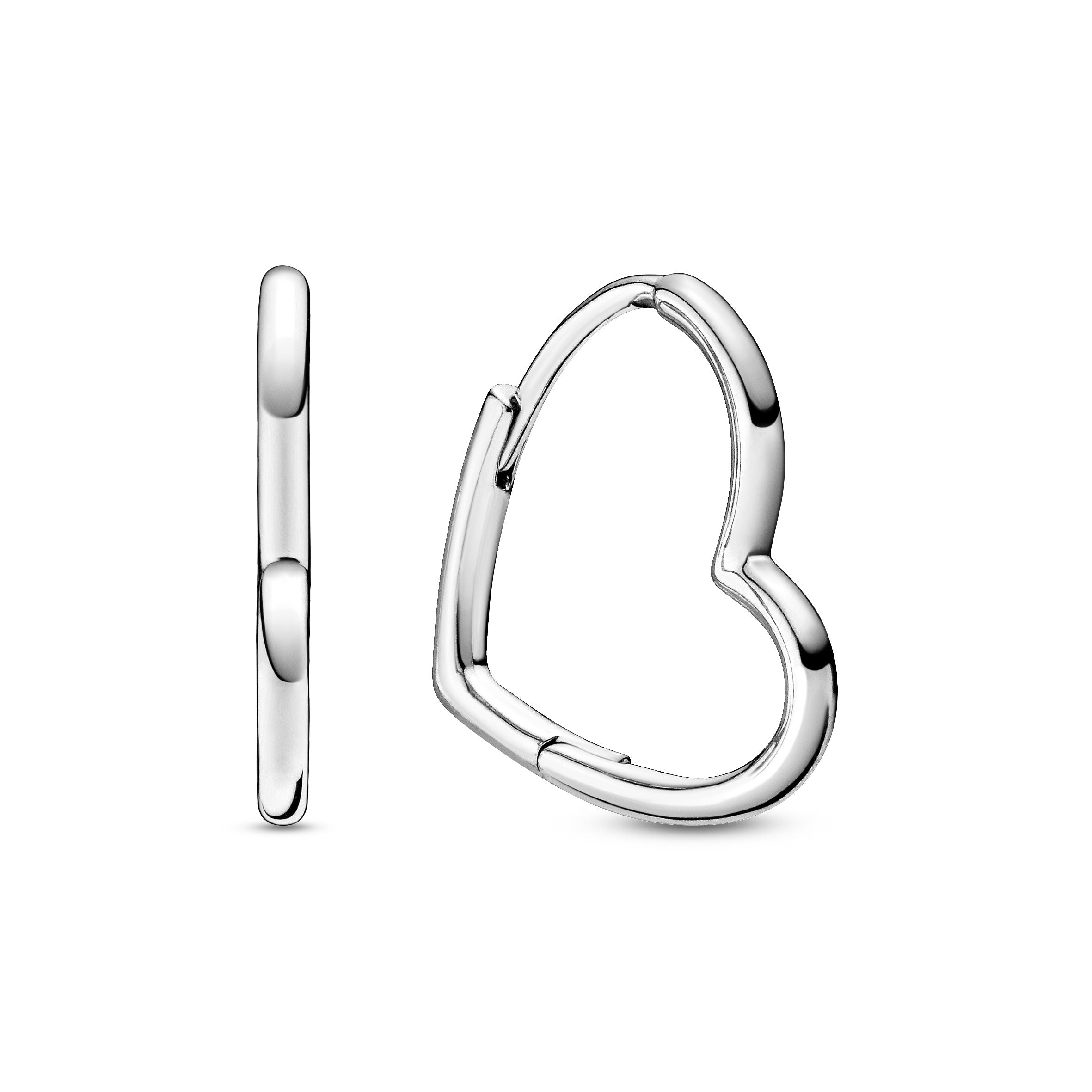 Pandora Sølv Hjerte Hoops 298307c00 - Pandora Øreringe  - 1233690156071