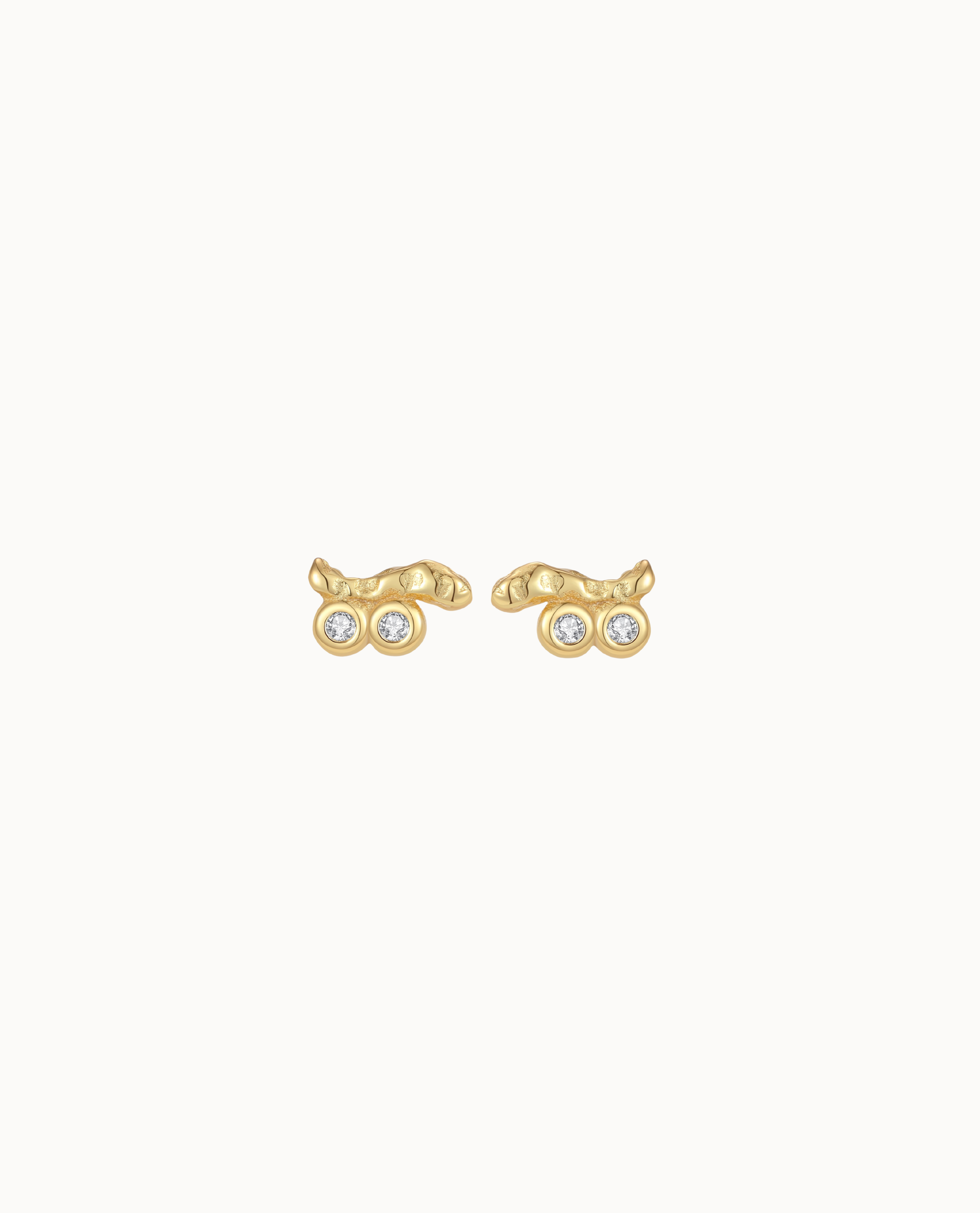 Horea Petite Studs Forgyldt - Nava Copenhagen Øreringe  - 5715461009602