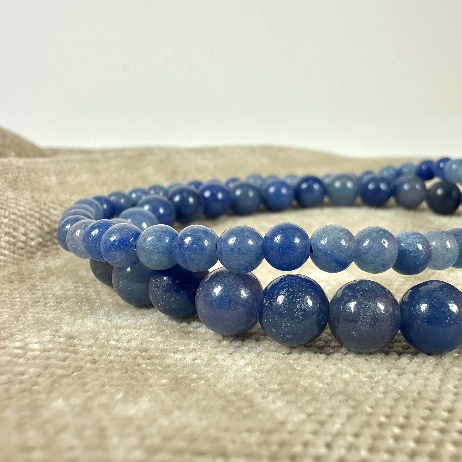 Blå Aventurin Armbånd - Krystalriget.dk Armbånd