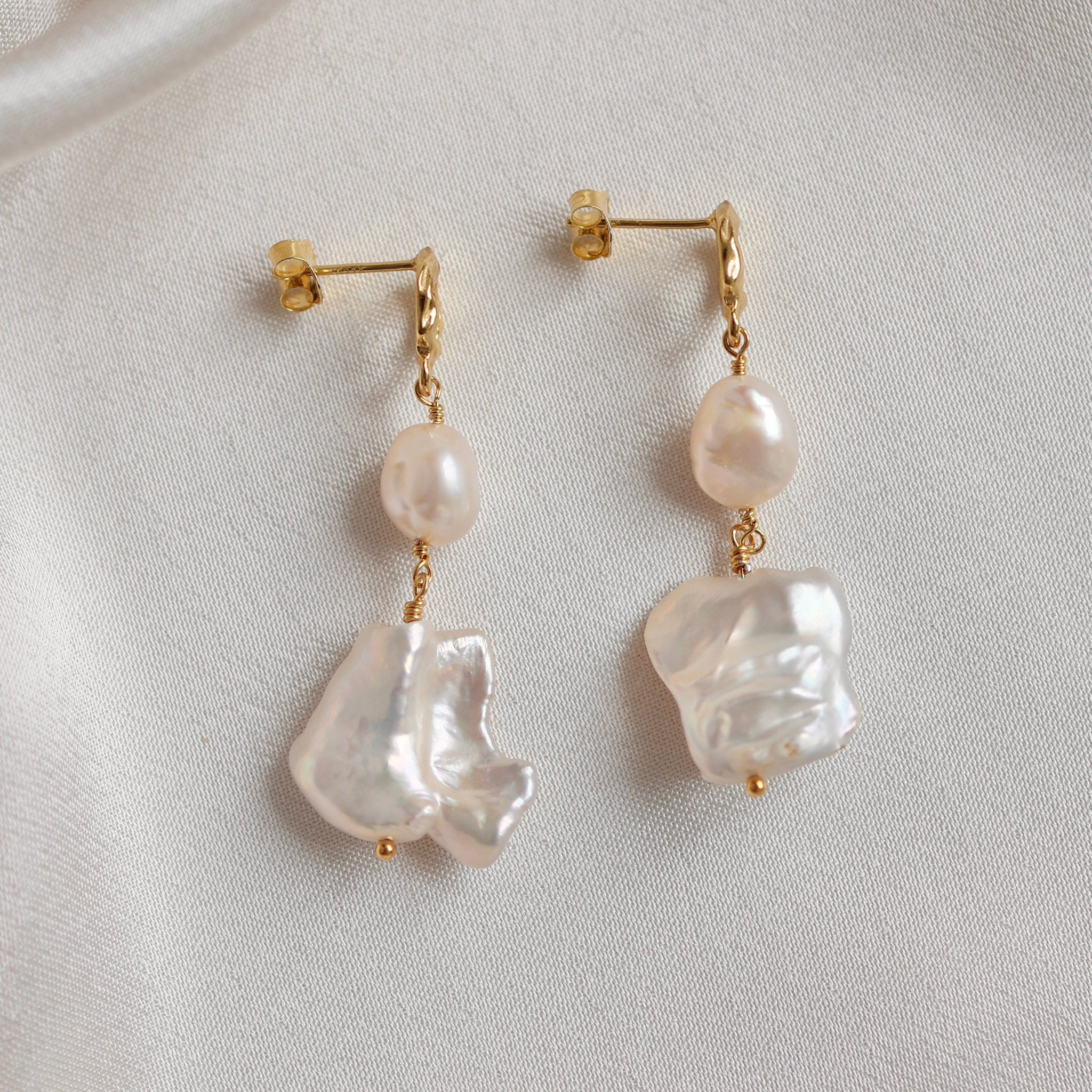 Barok Perleøreringe - Øreringe