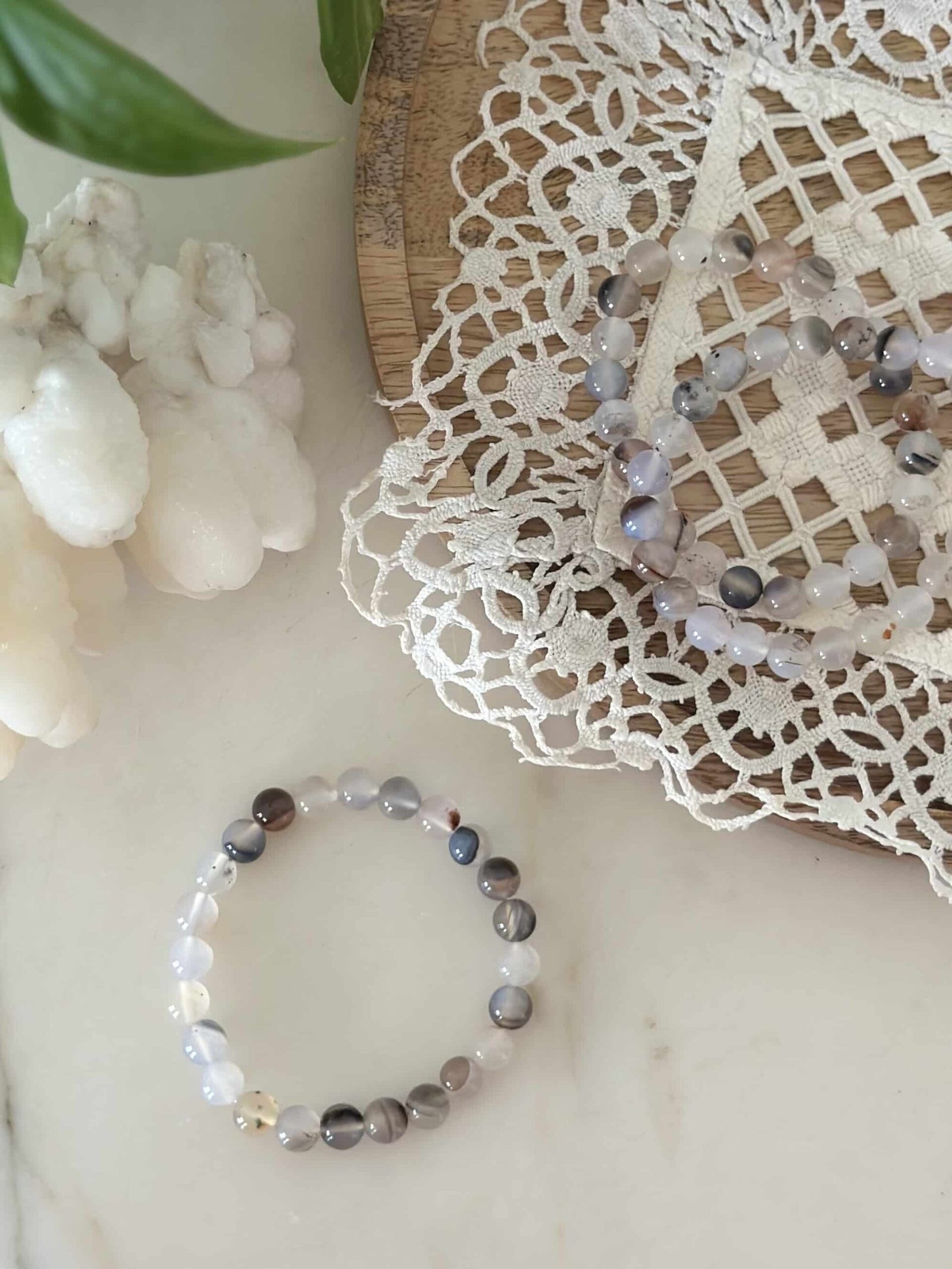 Agat Natur Armbånd - Krystalriget Armbånd