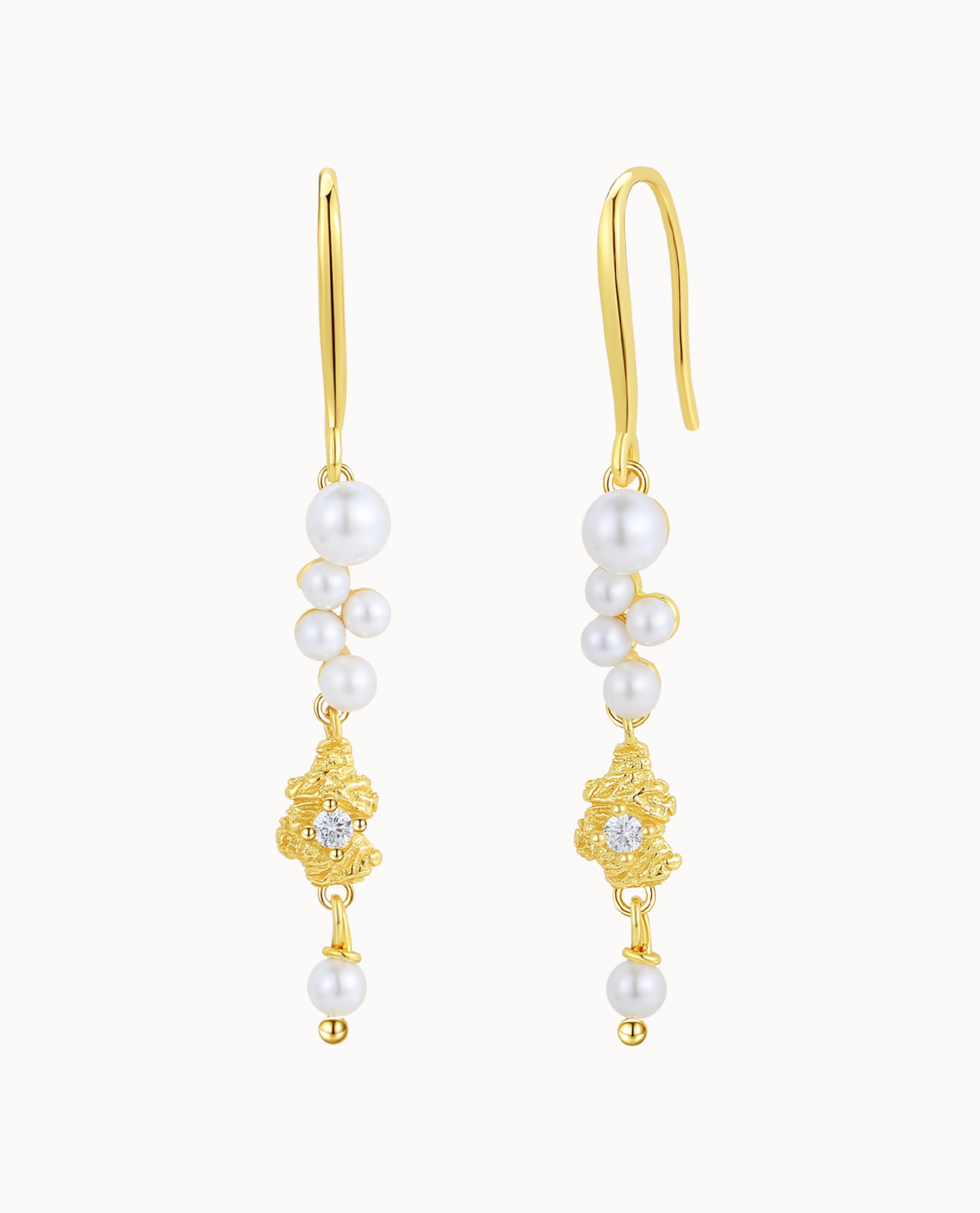 Illone Earrings Forgyldt - Nava Copenhagen Øreringe  - 05715461006915