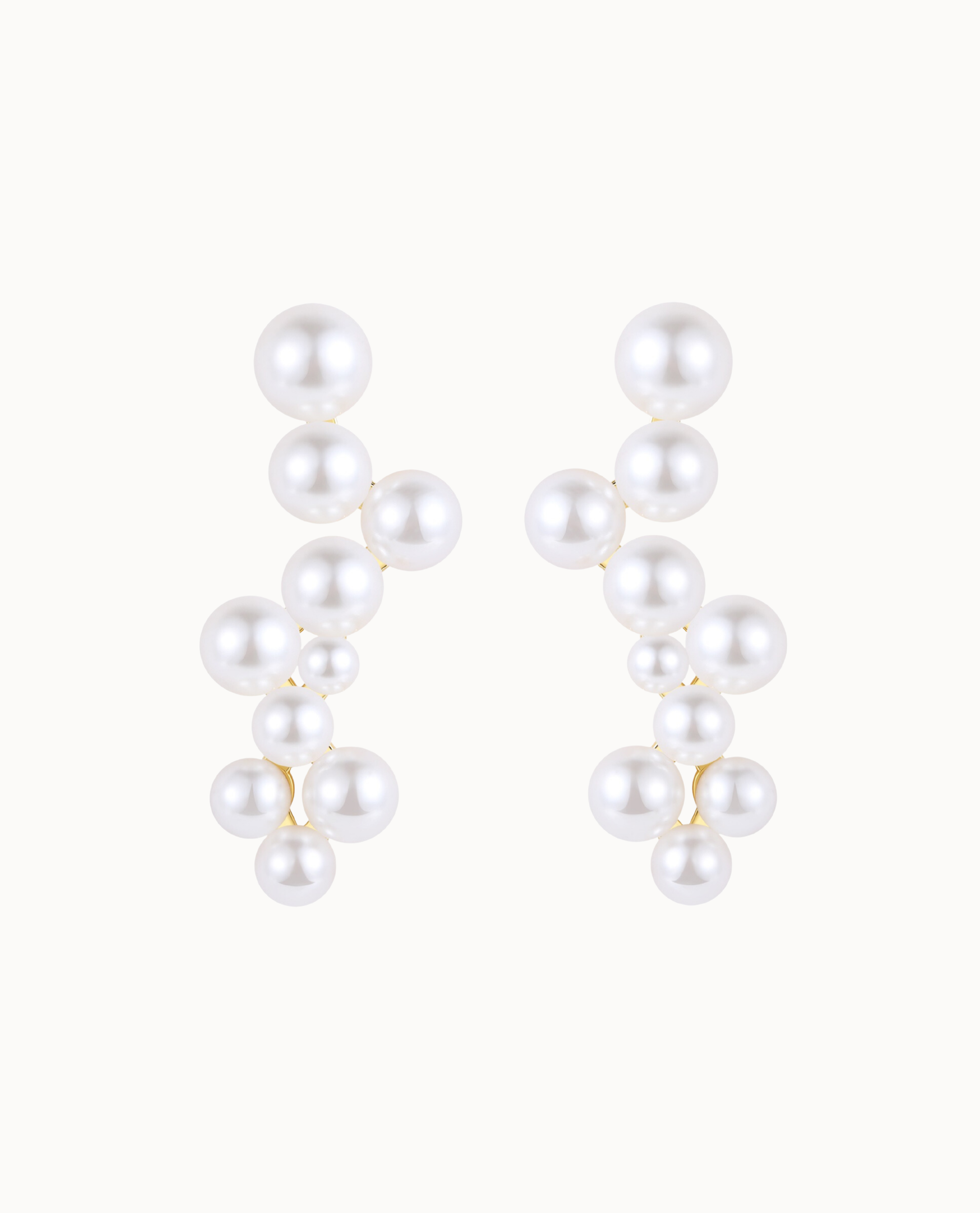 Indra Earrings Forgyldt - Nava Copenhagen Øreringe  - 05715461005055