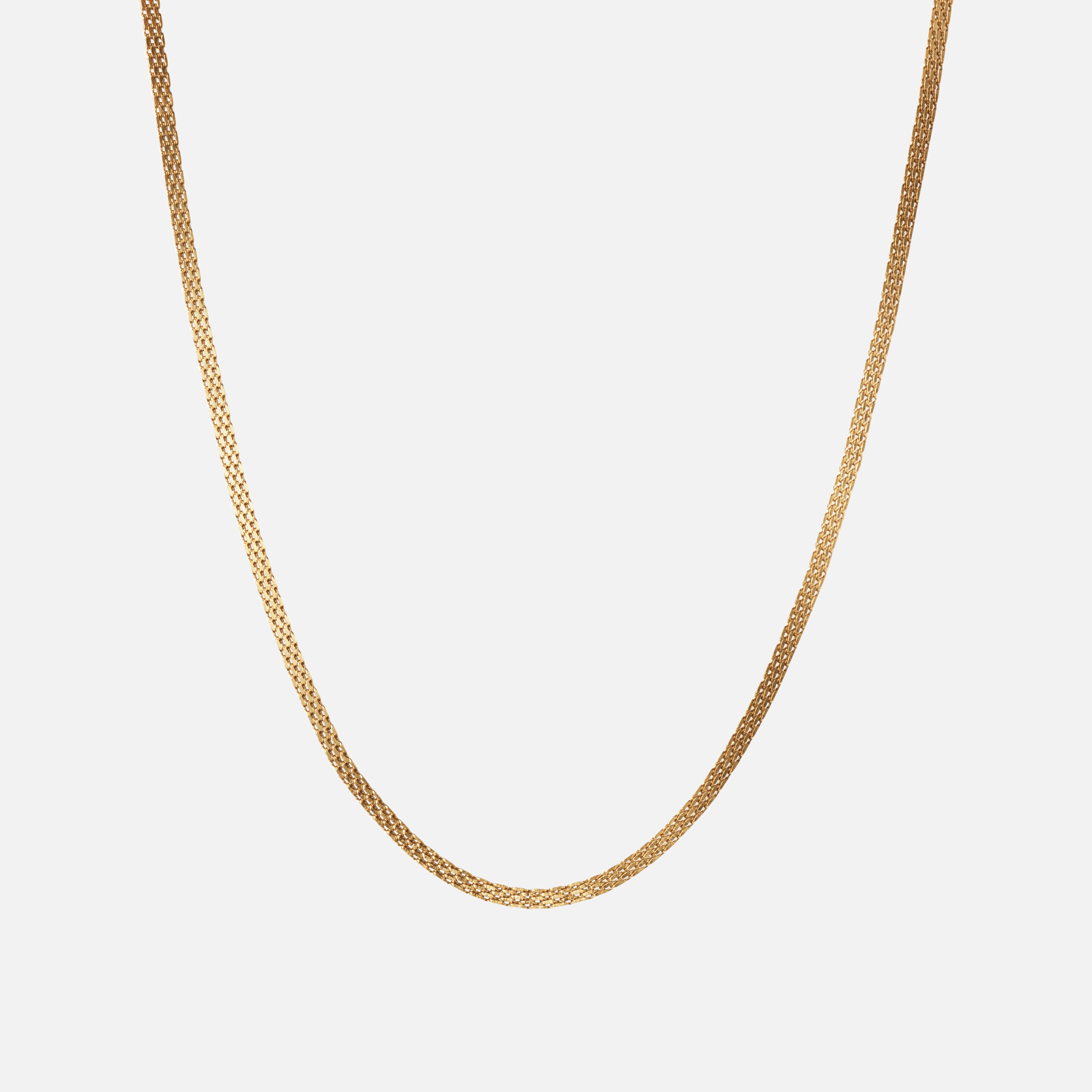 Mesh Halskæde 18k Guldbelagt 3mm - Josephine Nord Halskæder