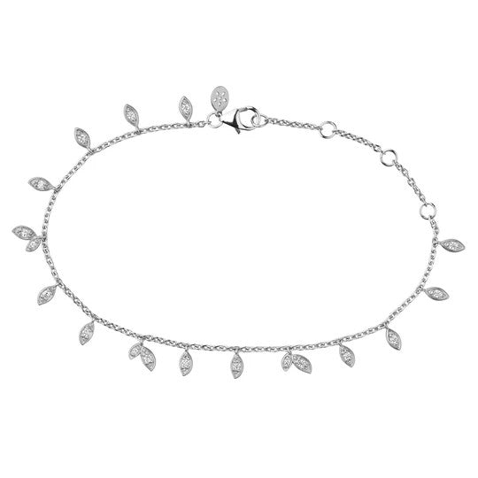 Bybiehl Jungle Vine Sparkle Armbånd Sølv 3106a - Bybiehl Armbånd  - 1233690085449