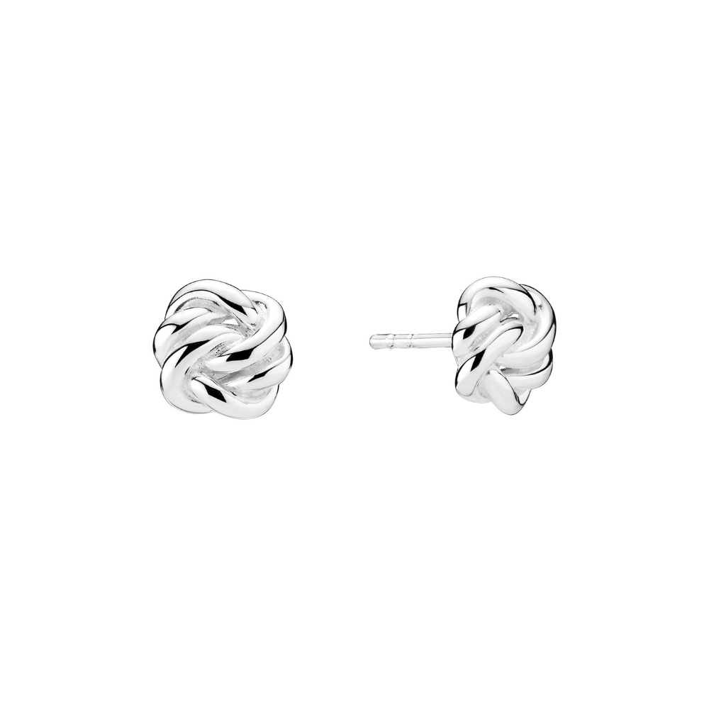 Lund Copenhagen Knude ørestikker Sterling Sølv 9x8mm 9091326 - Lund Øreringe