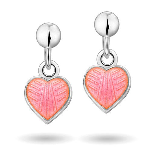 Piaampper Lyserøde Hjerte ørehængere Til Børn 22000601 - Pia&per Øreringe  - 1233690117515