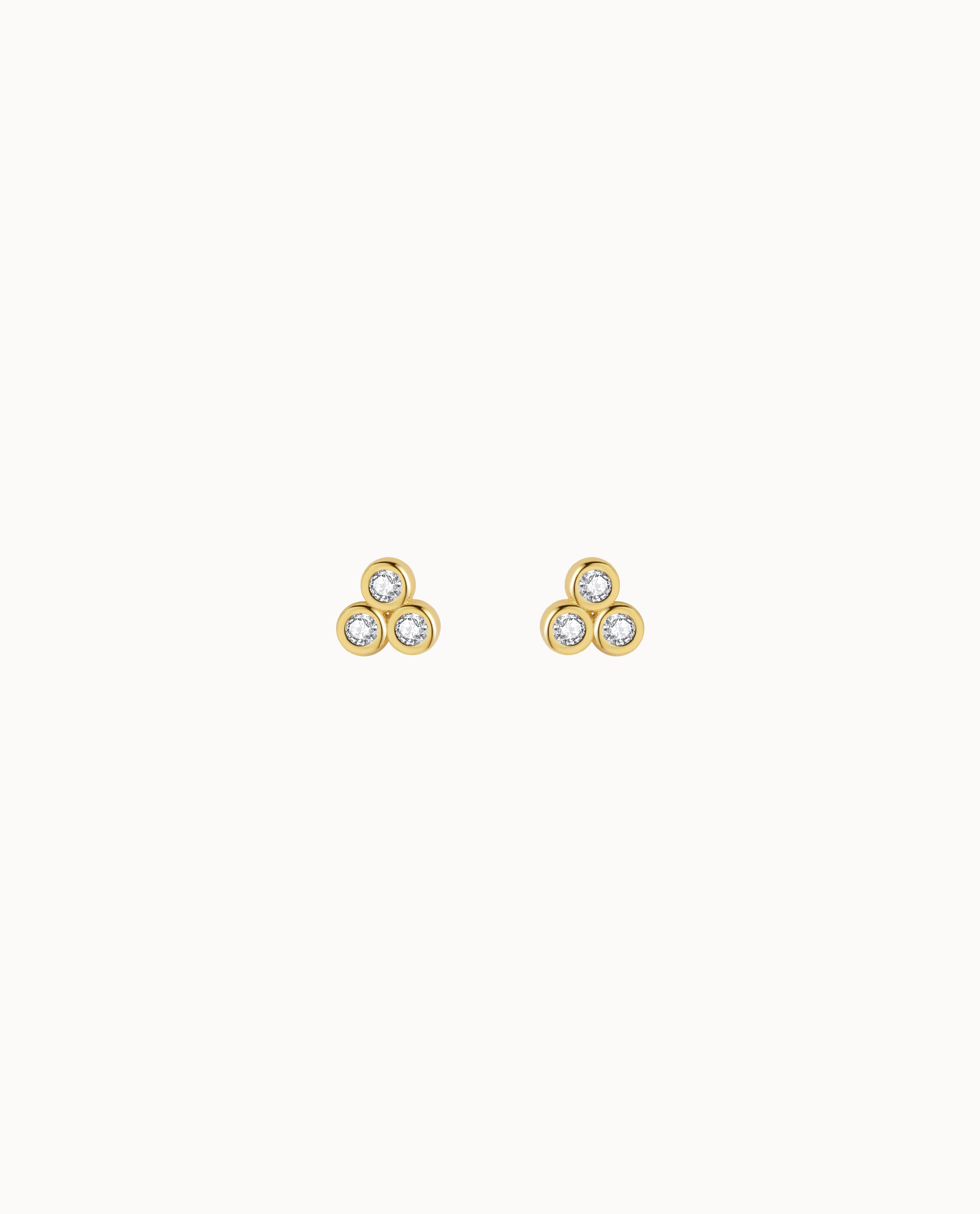 Mina Petite Studs Forgyldt - Nava Copenhagen Øreringe  - 05715461003013
