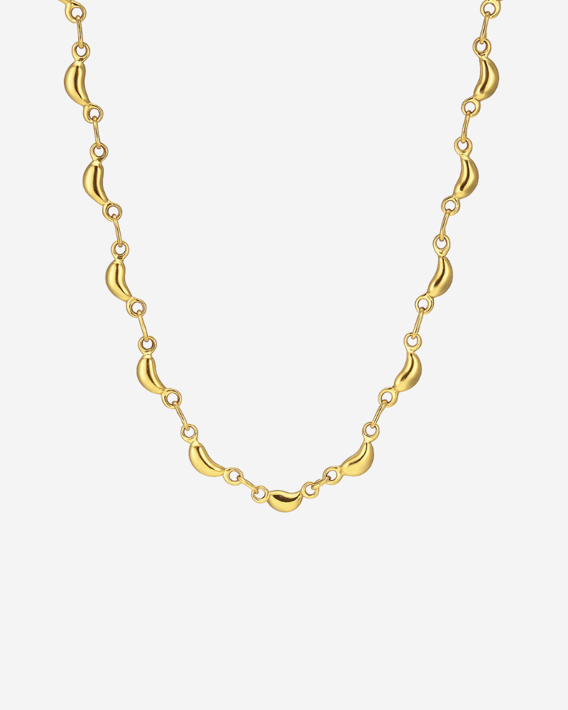 Moon Necklace Forgyldt - Khaai Studio Halskæder