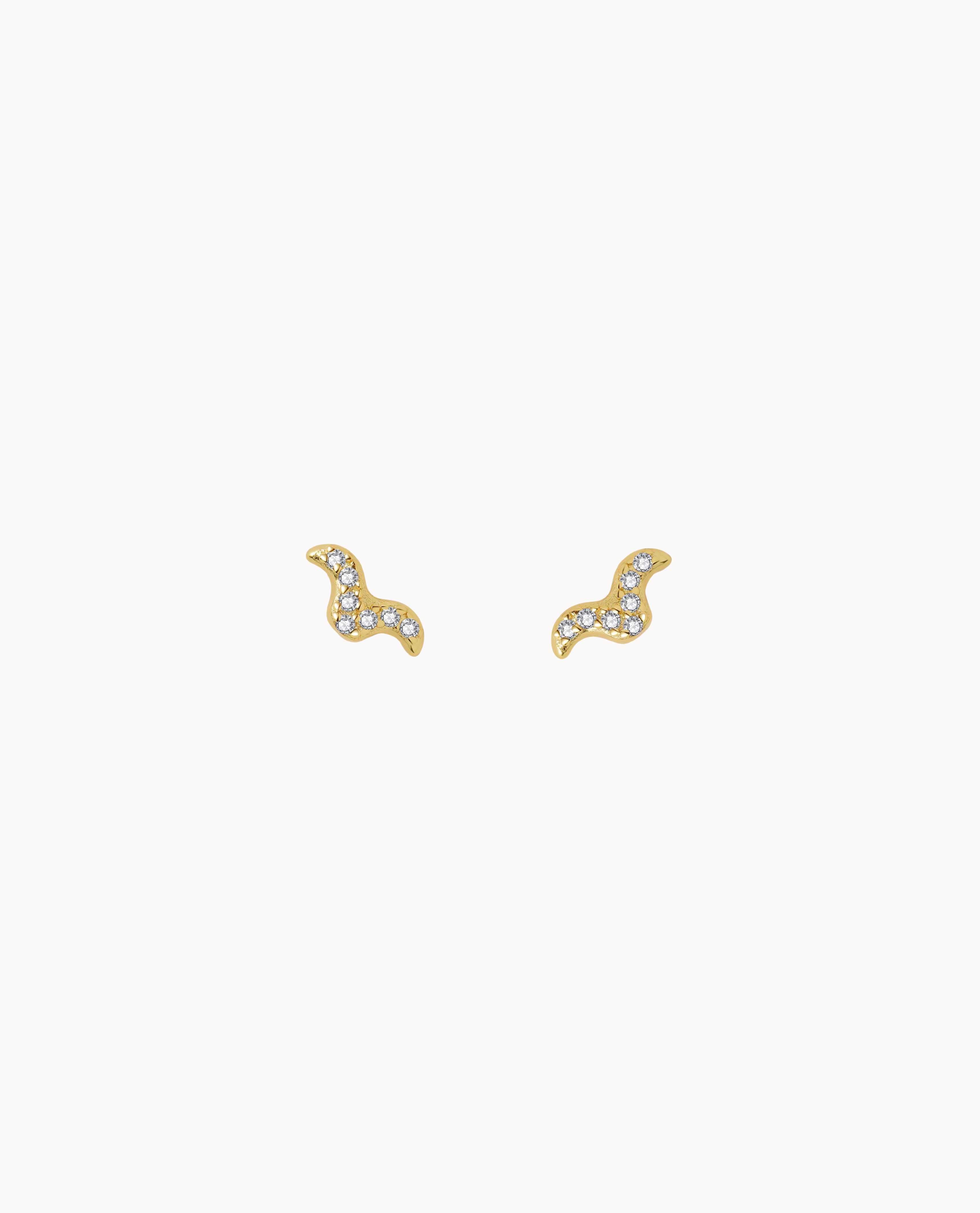Norma Petite Studs Forgyldt - Nava Copenhagen Øreringe  - 05715461003150
