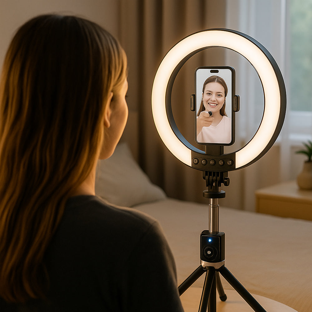 Ring Light Med Remote & Stativ Farvetemperaturer P220 - Satana.dk Fingerringe