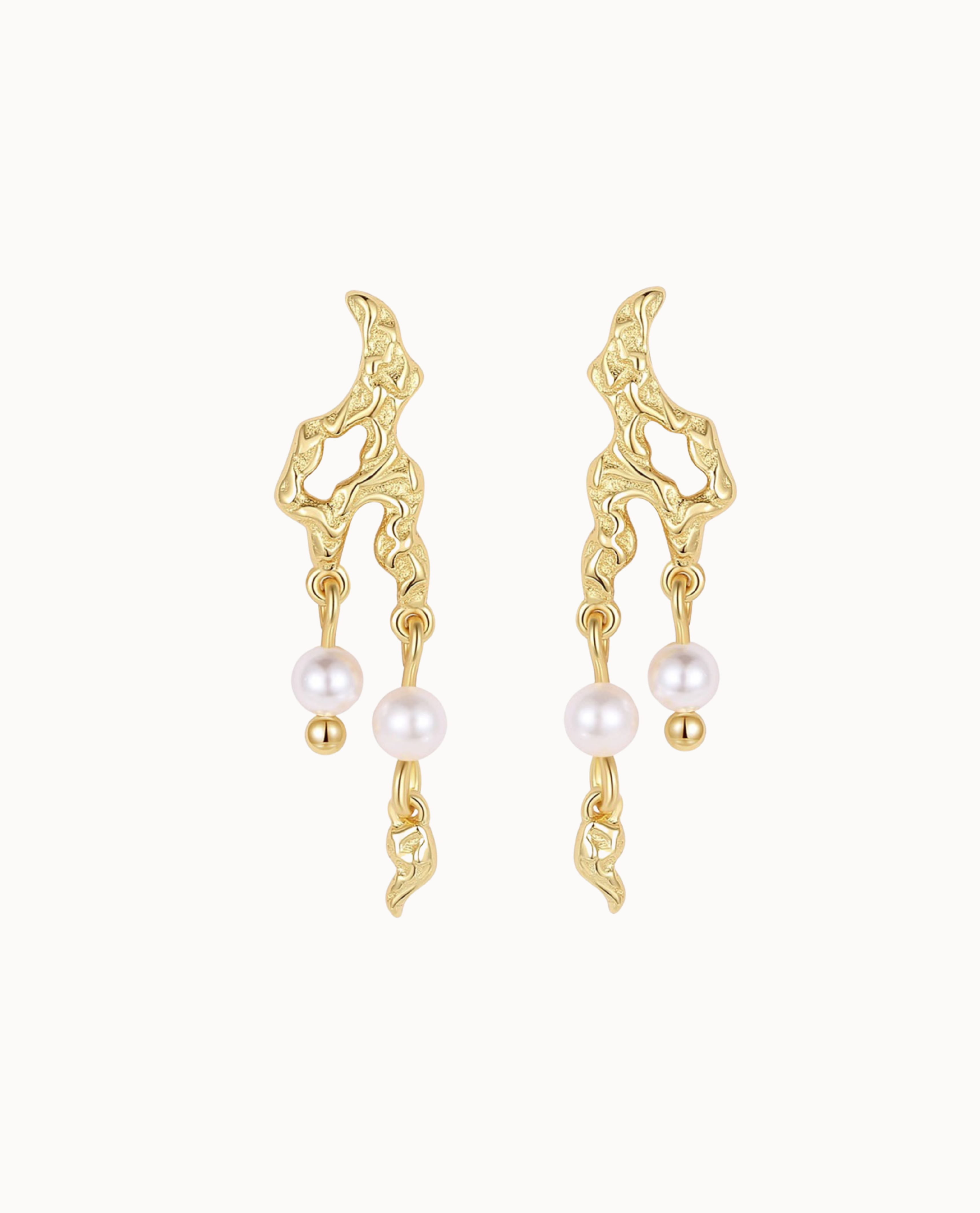 Pavati Earrings Forgyldt - Nava Copenhagen Øreringe  - 05715461004232